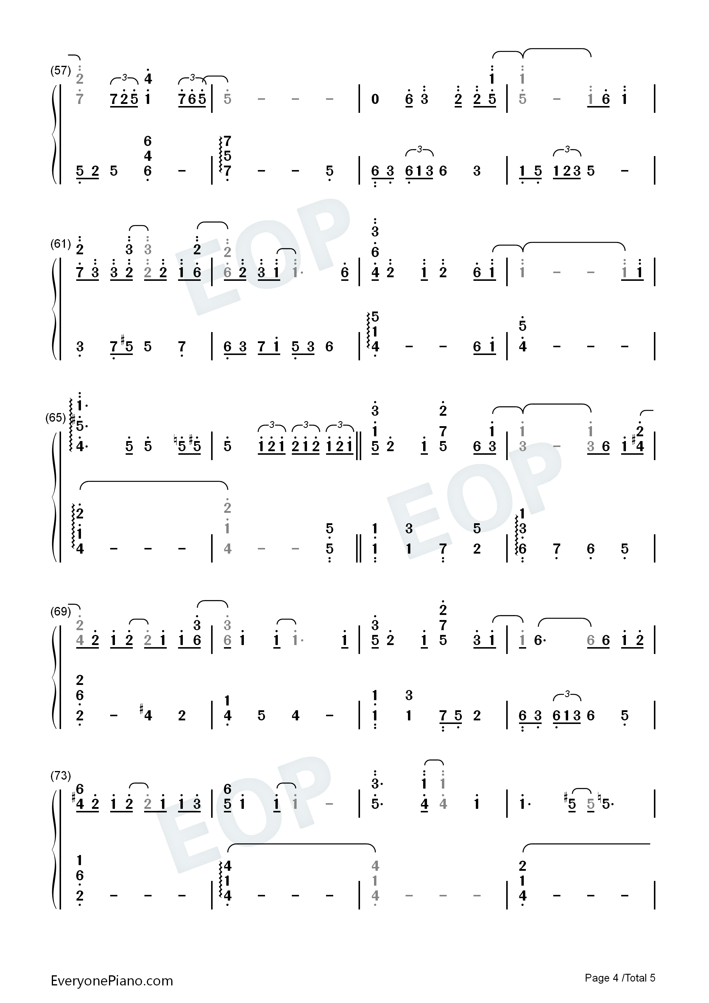 Half_The_World_Away钢琴简谱_Oasis演唱