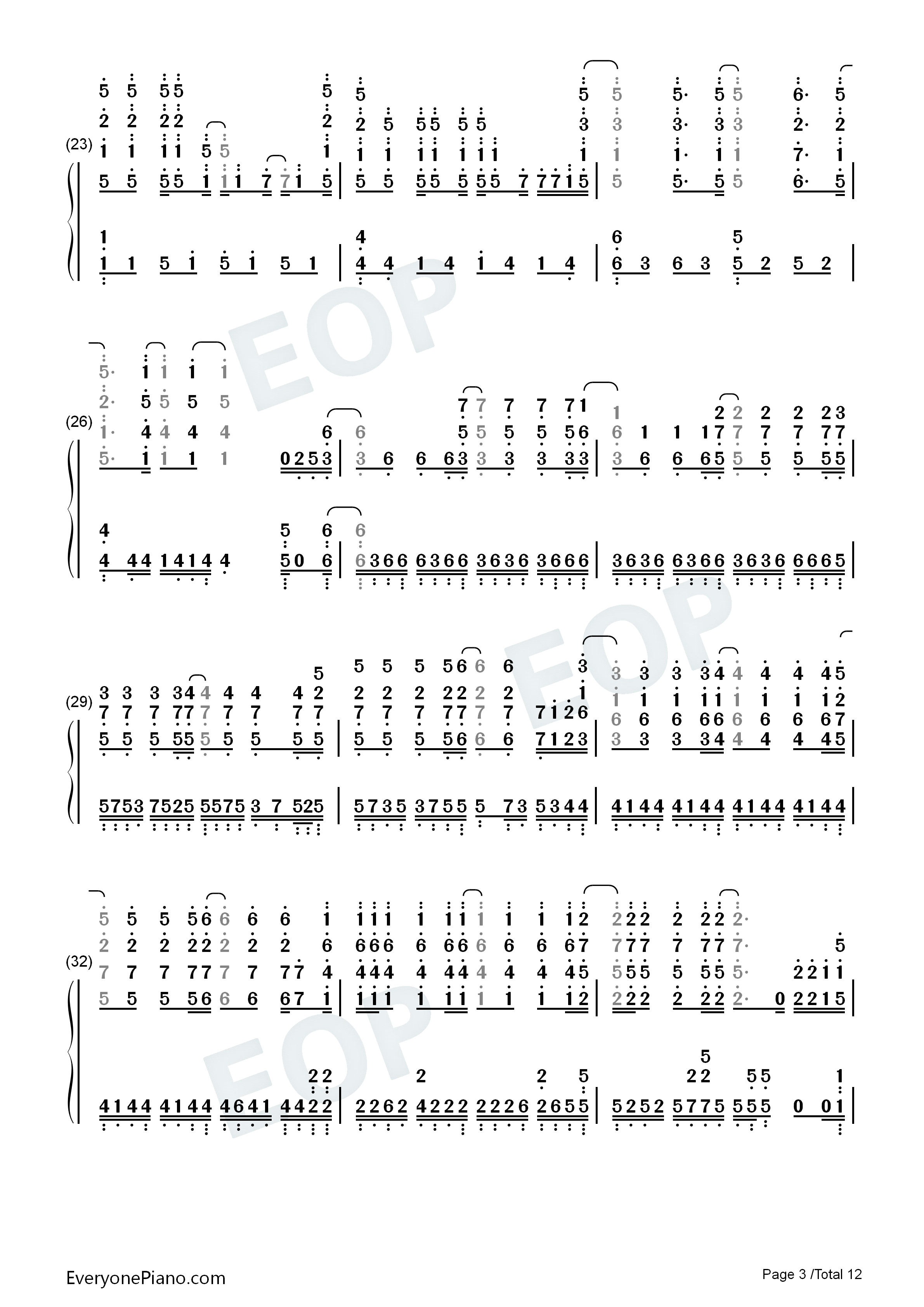 World_End钢琴简谱_FLOW演唱