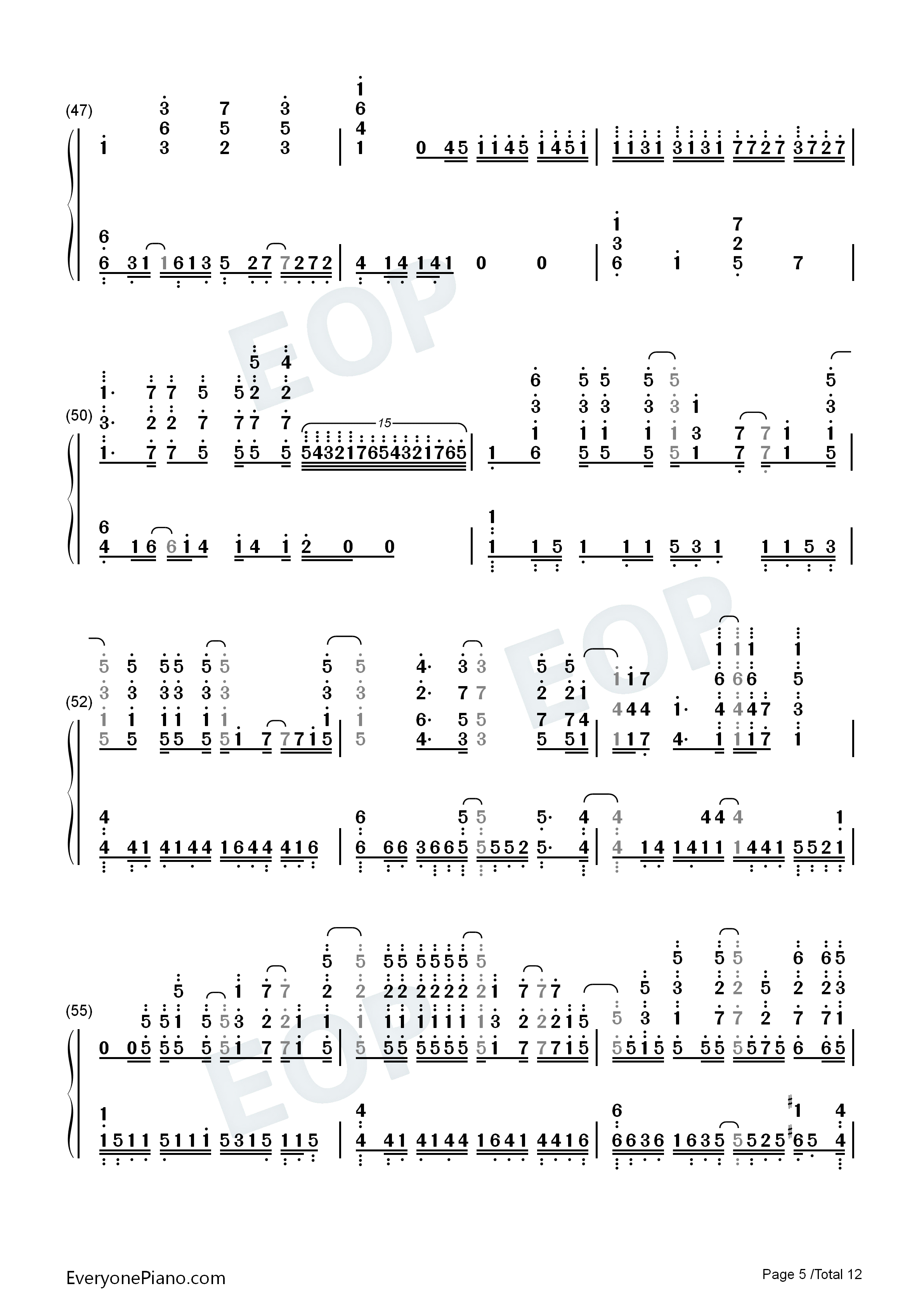 World_End钢琴简谱_FLOW演唱