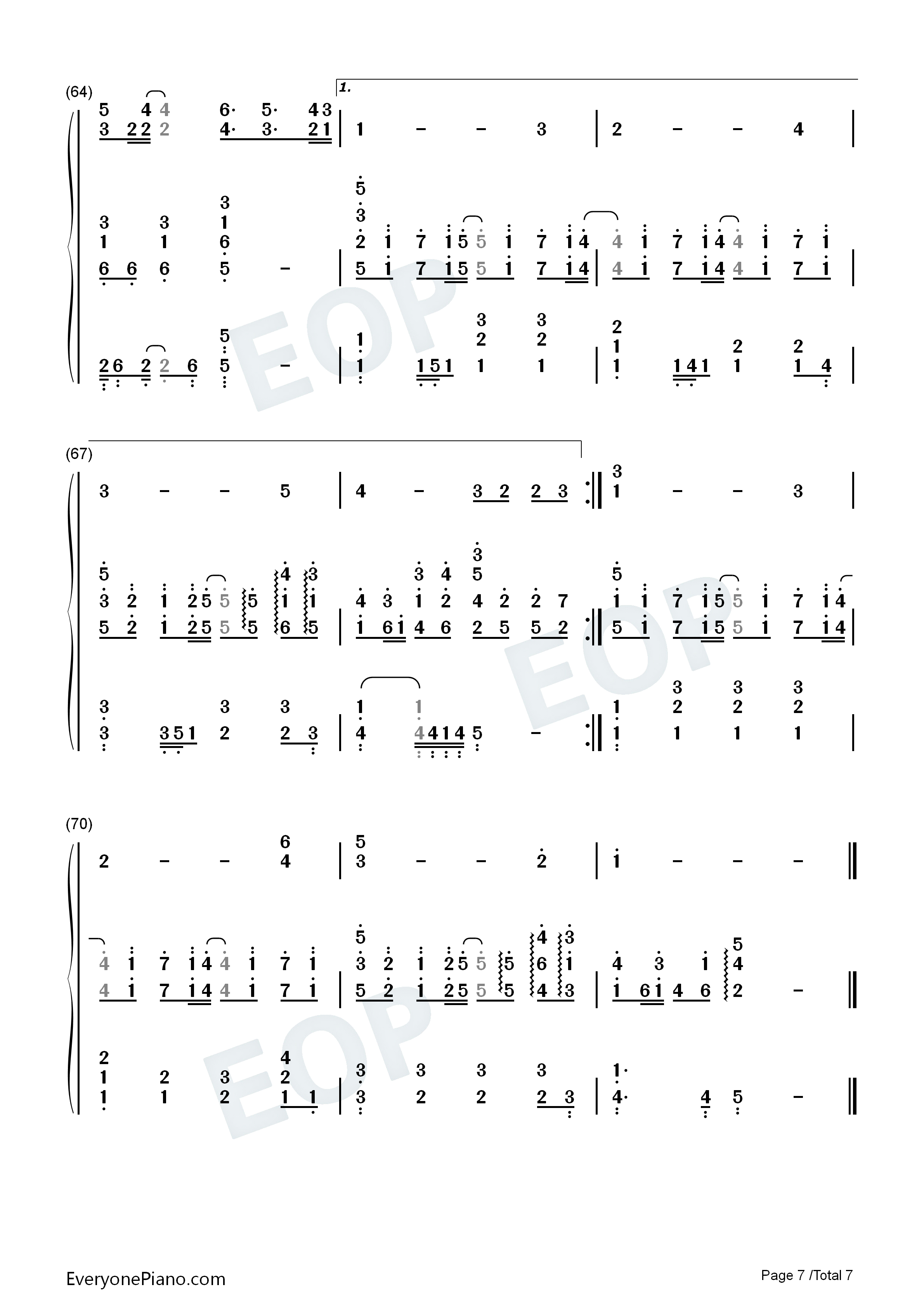 告诉我钢琴简谱_陈绮贞演唱
