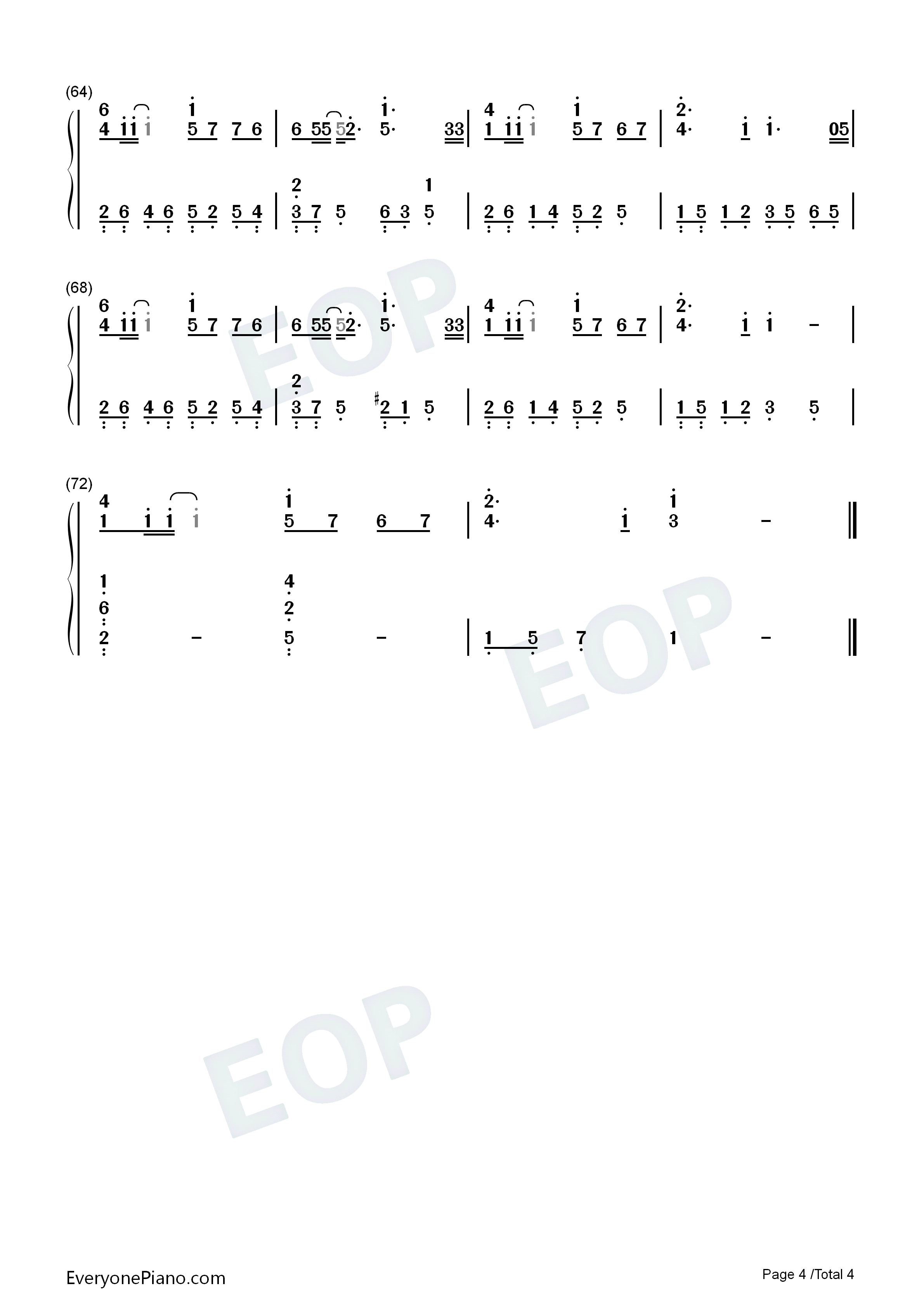 华生钢琴简谱_陈绮贞演唱