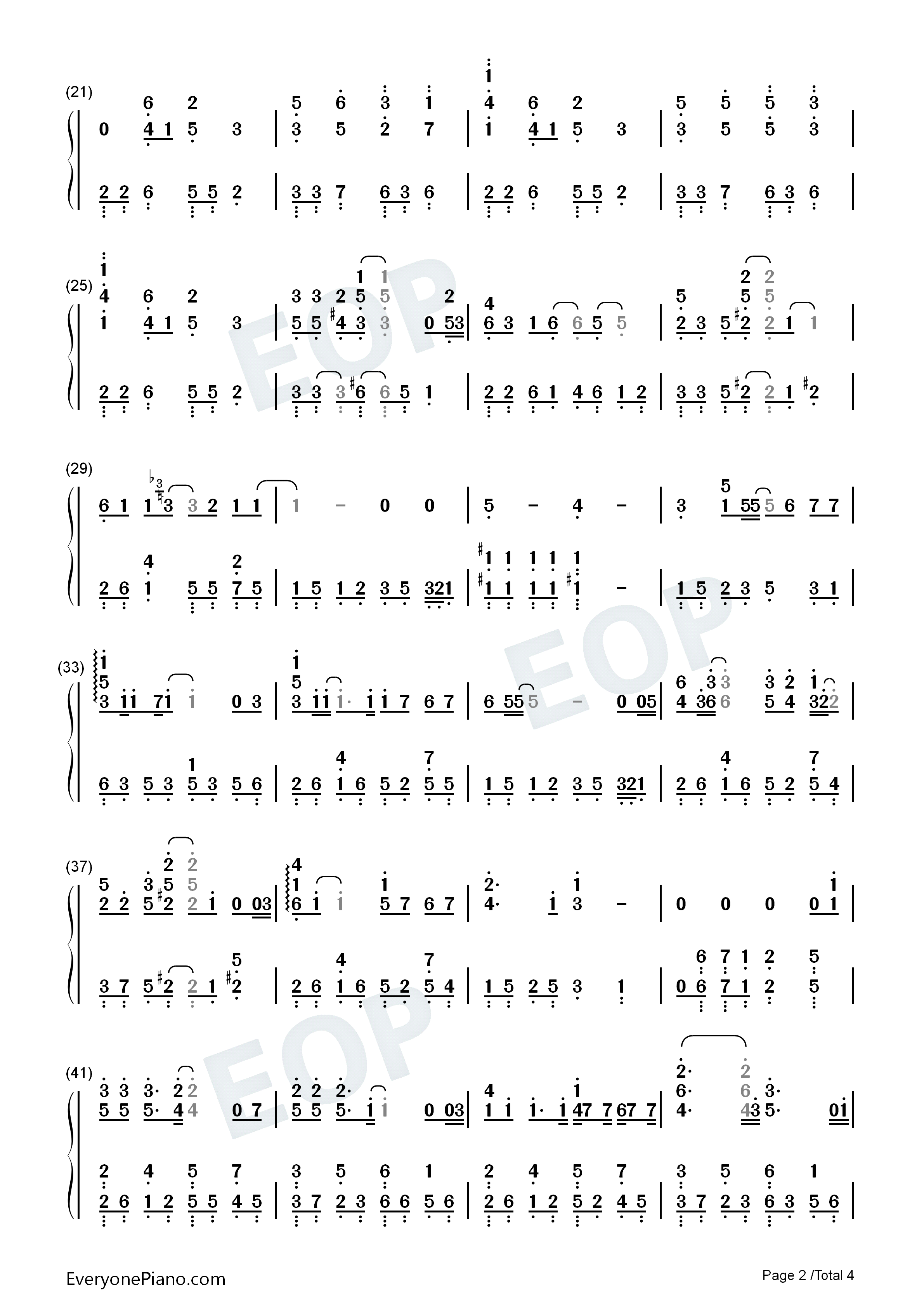 华生钢琴简谱_陈绮贞演唱