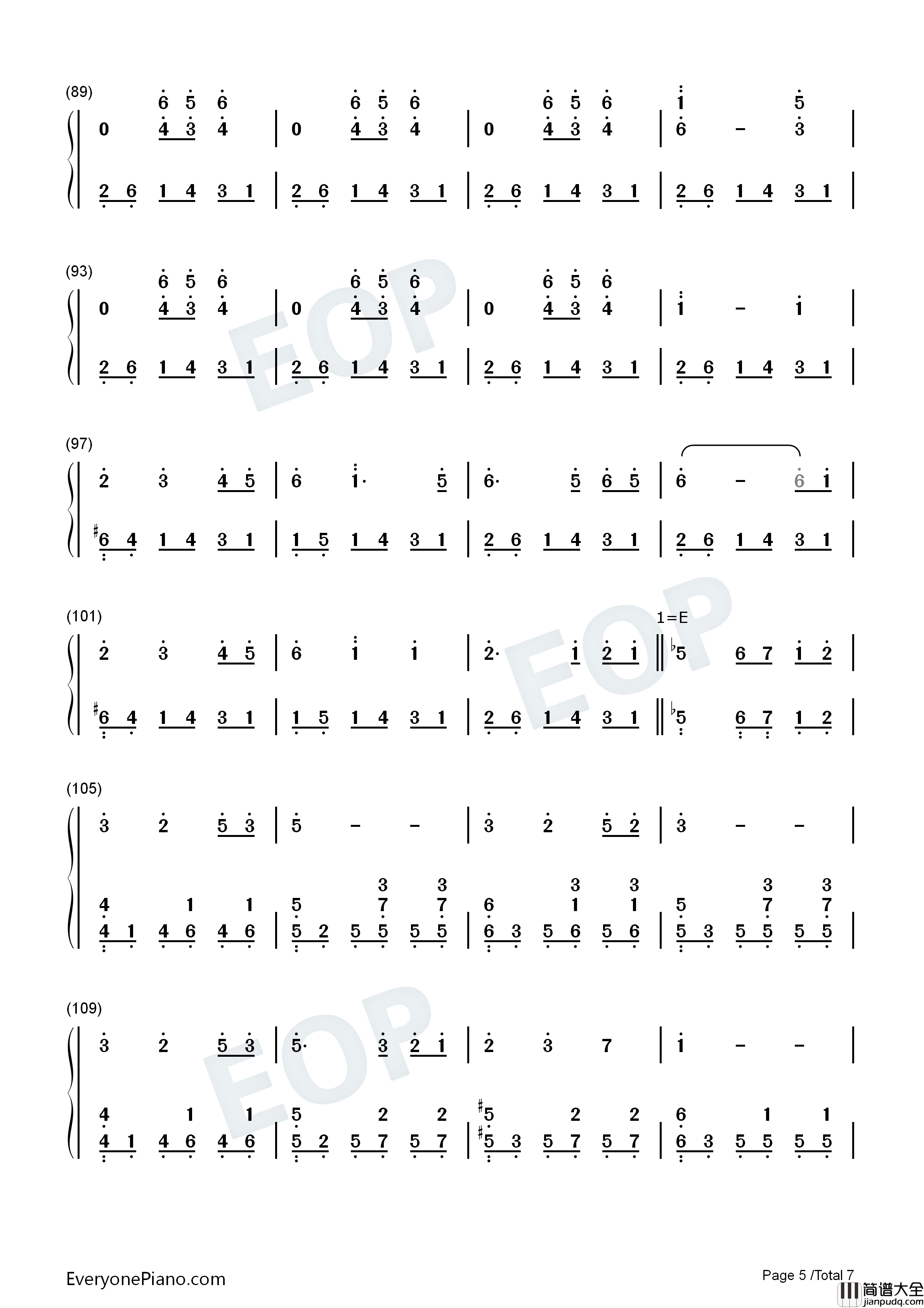 月出钢琴简谱_双笙演唱