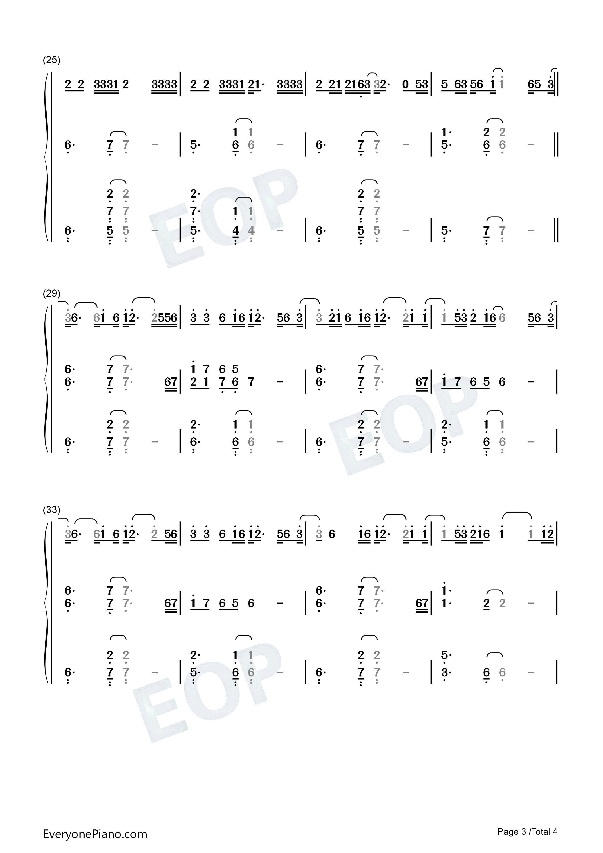 Exhale钢琴简谱_Sabrina_Carpenter演唱