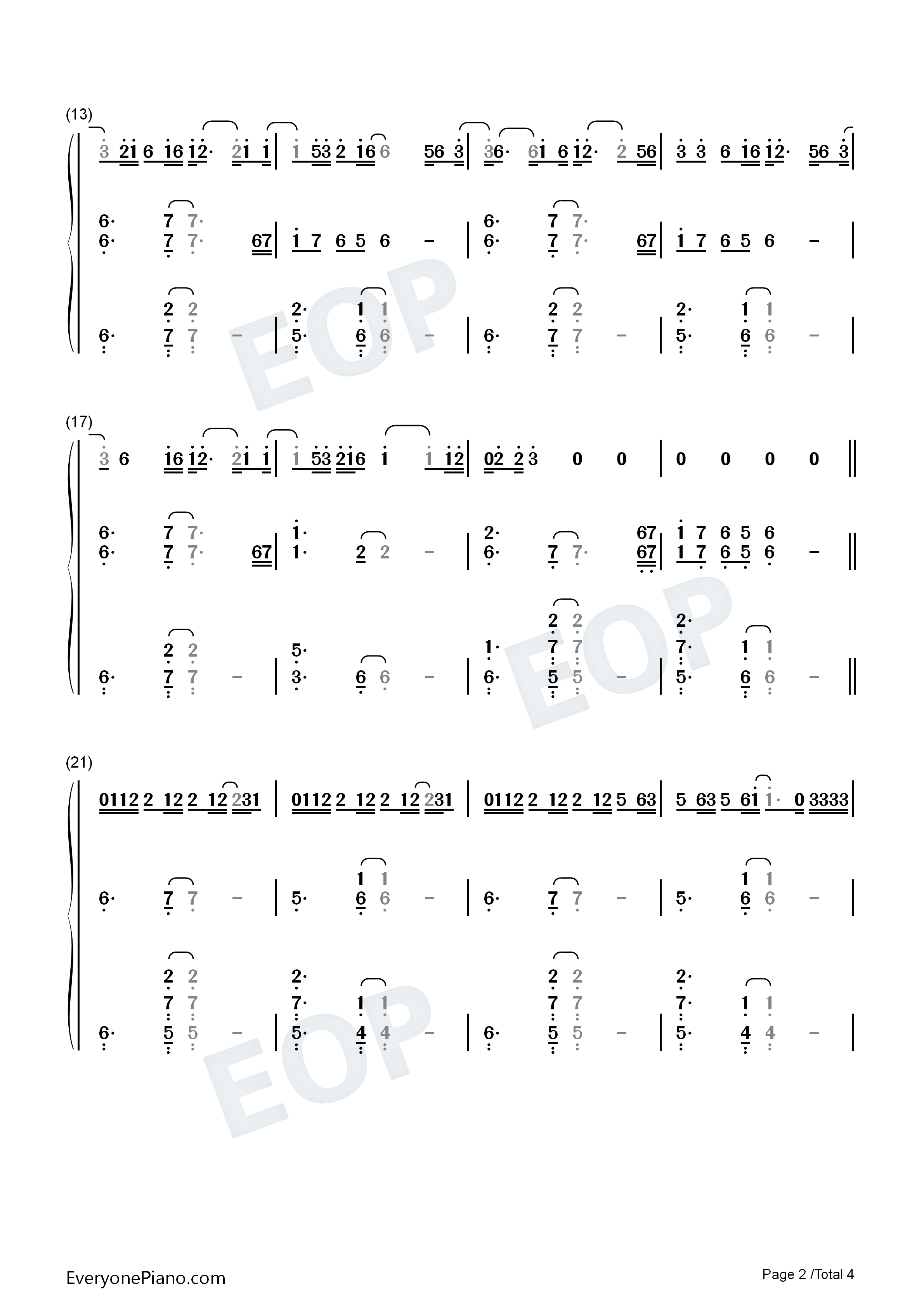 Exhale钢琴简谱_Sabrina_Carpenter演唱
