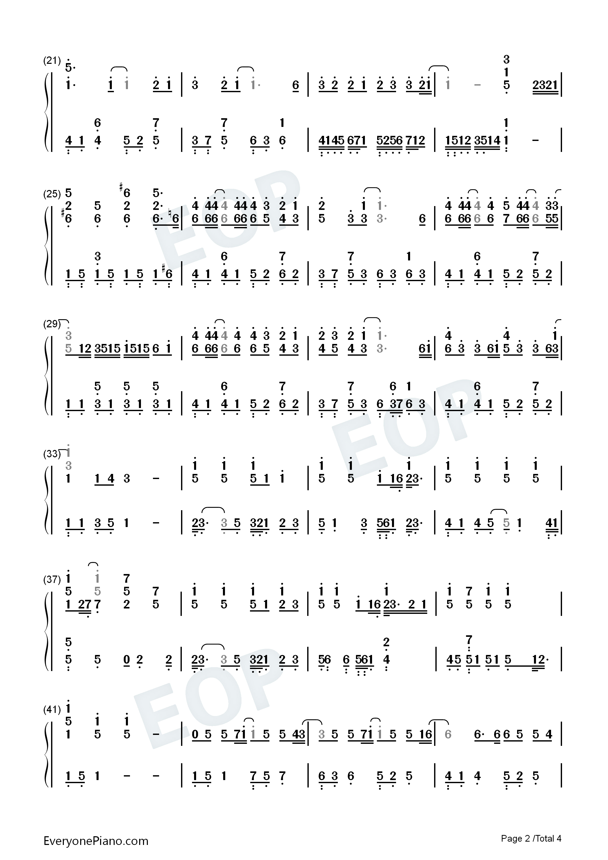 分组钢琴简谱_陈壹千演唱