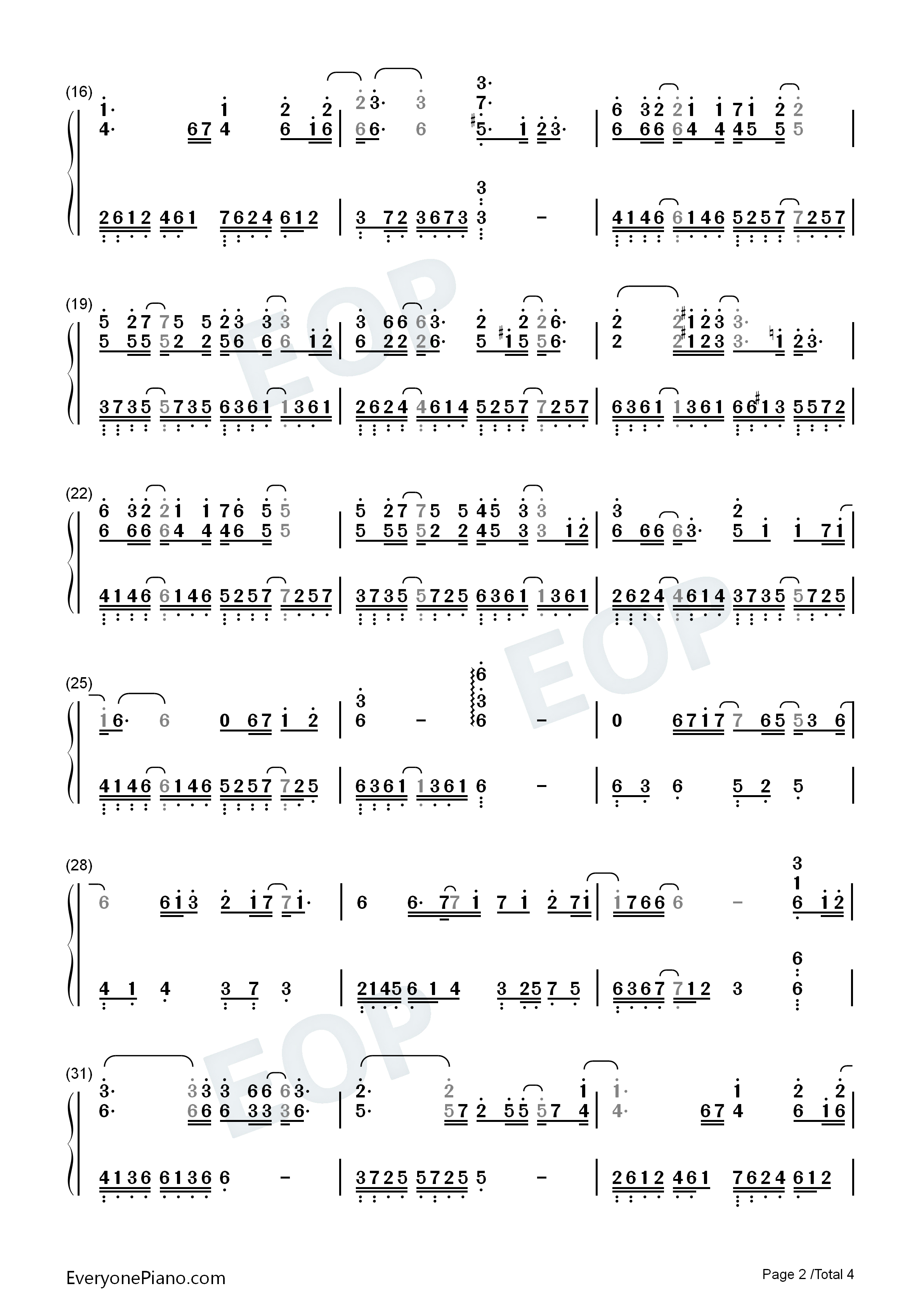 九万字钢琴简谱_黄诗扶演唱