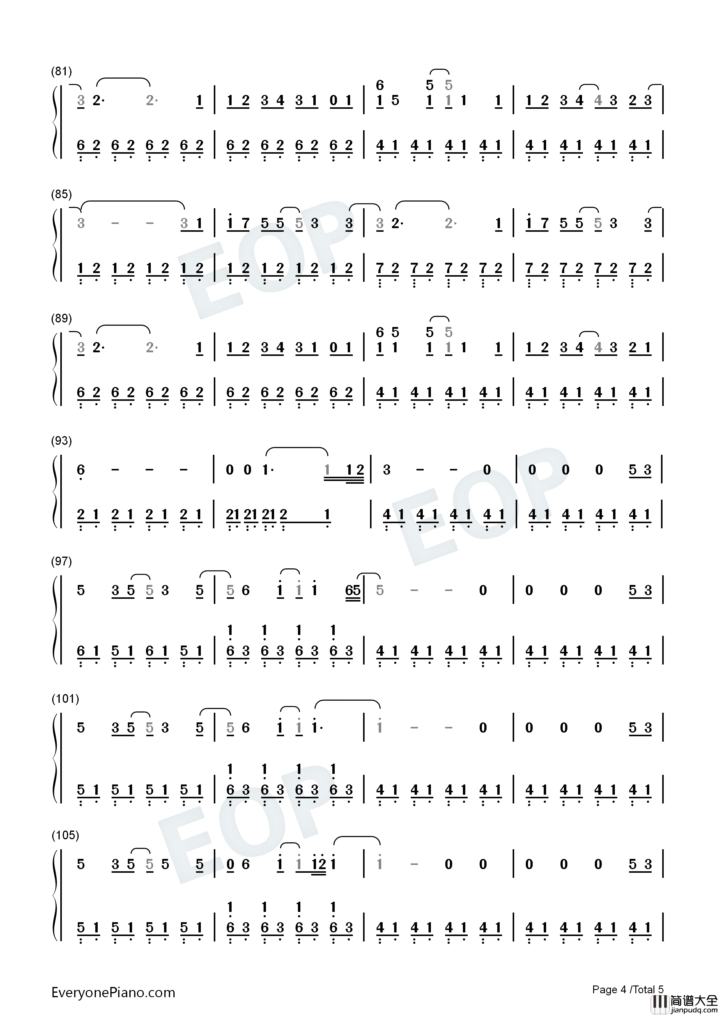 易碎的吻钢琴简谱_王源演唱