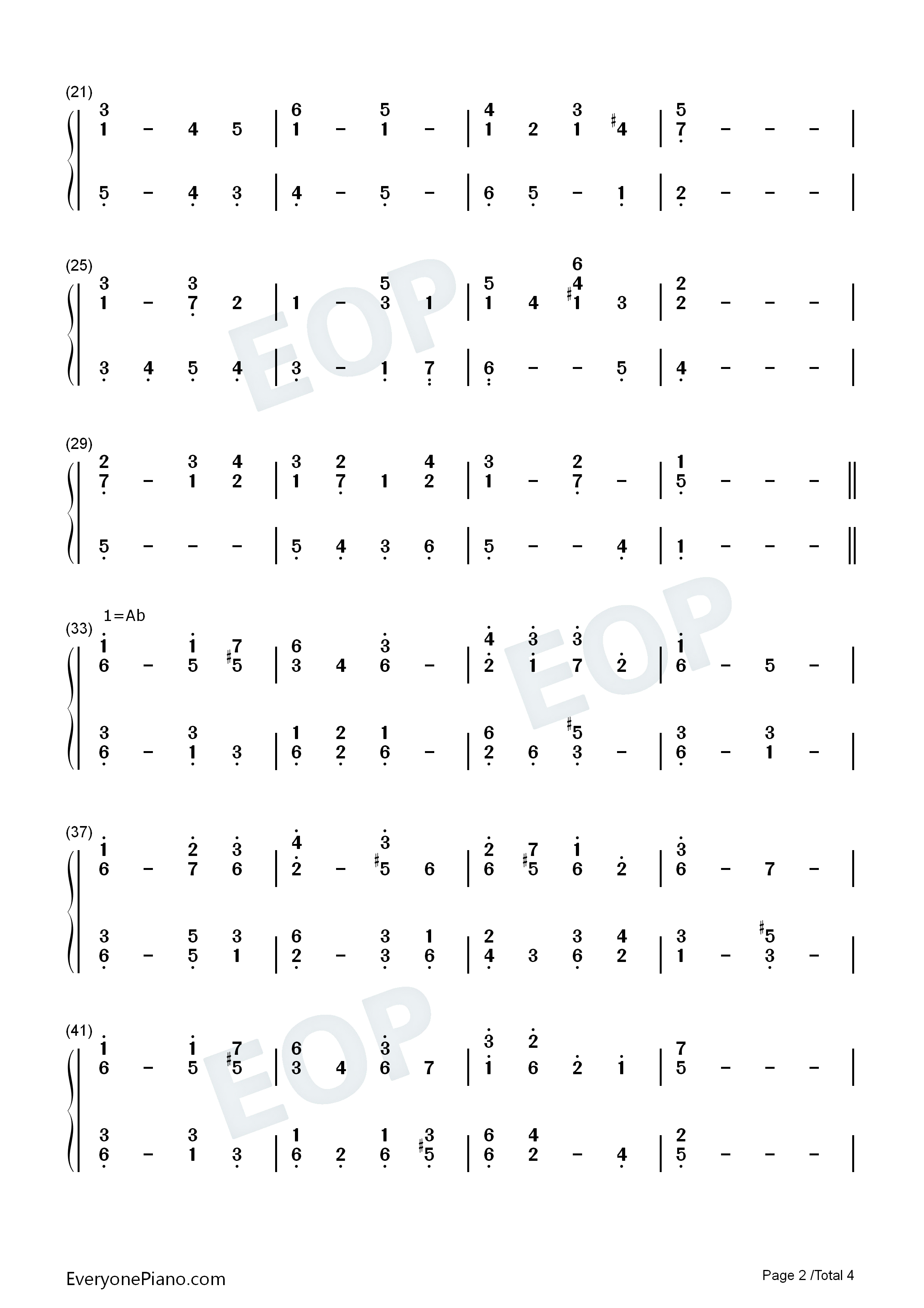 Abide_with_Me钢琴简谱_William_Henry_Monk演唱