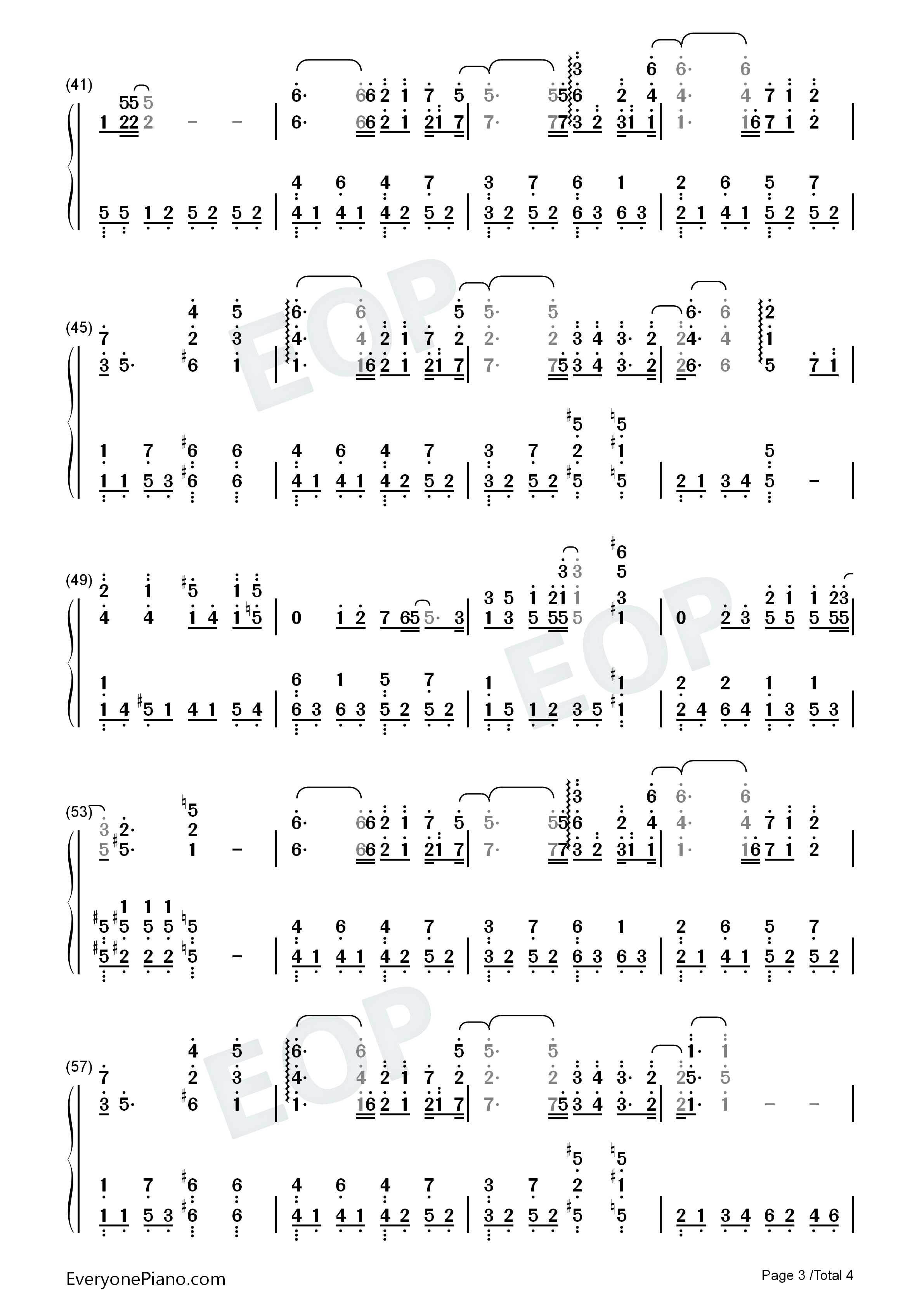 从无到有钢琴简谱_毛不易演唱