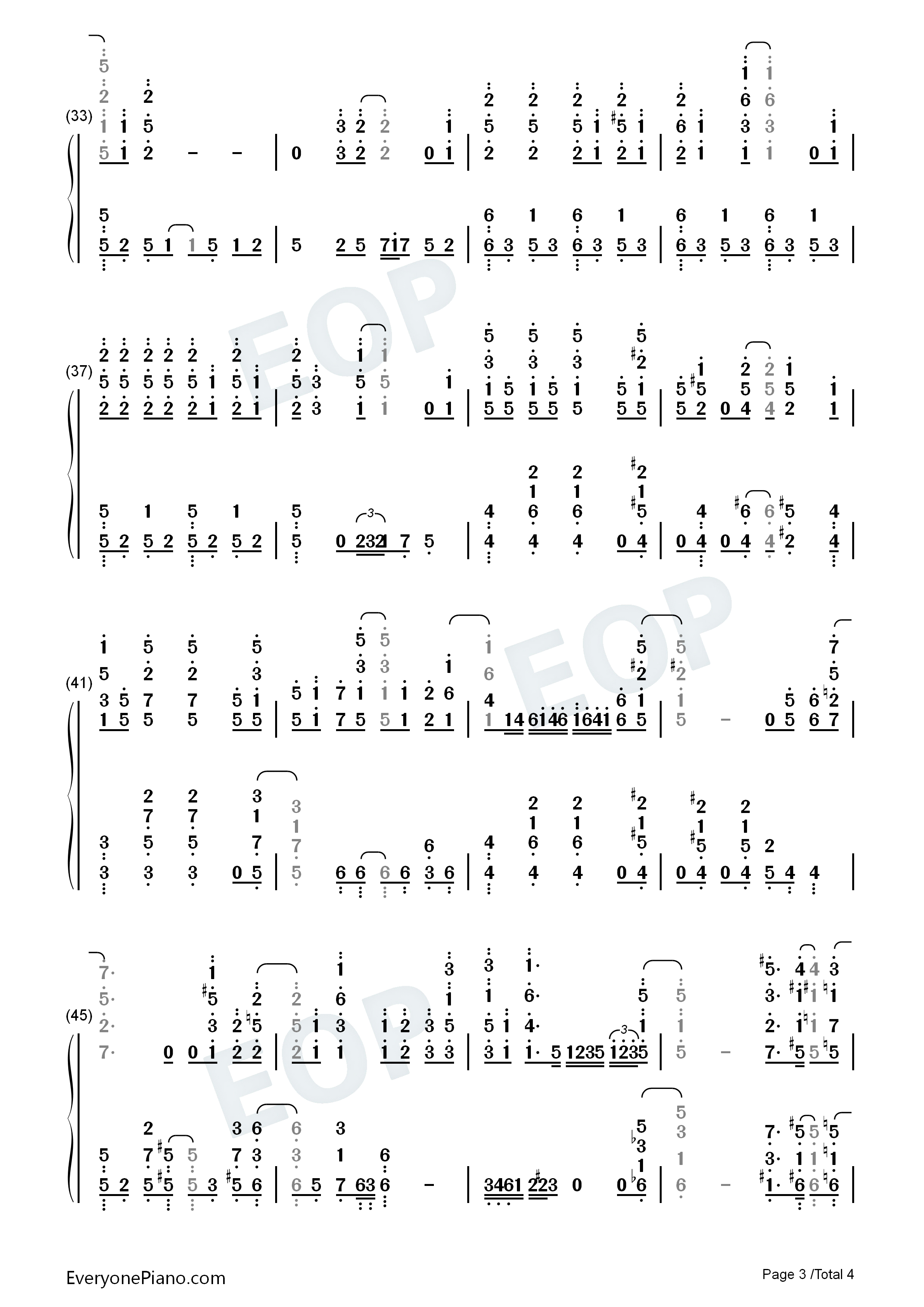 水槽钢琴简谱_中岛爱演唱