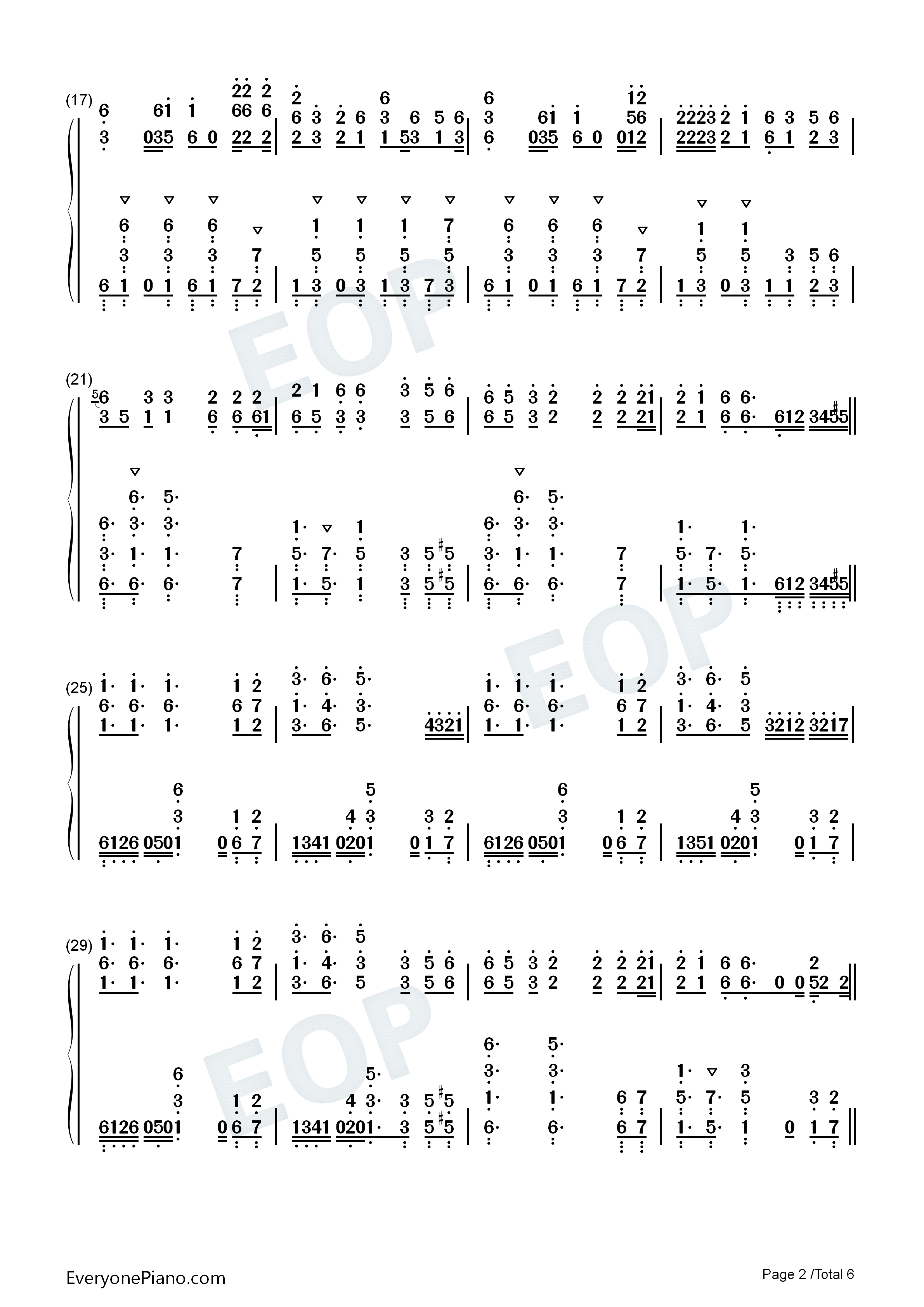 South_of_the_Border钢琴简谱_Ed_Sheeran演唱