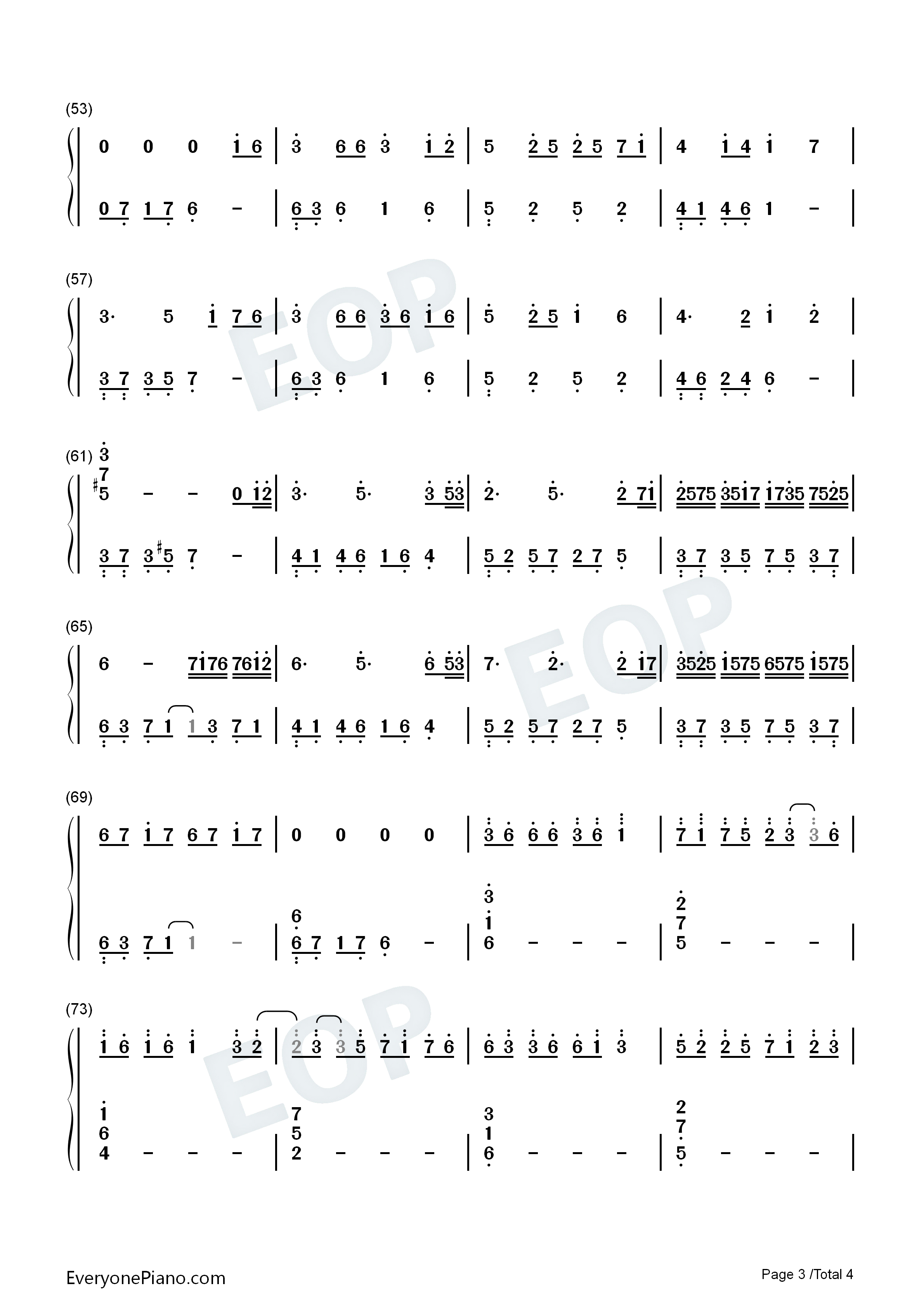 一米阳光钢琴简谱_M小冯达演唱