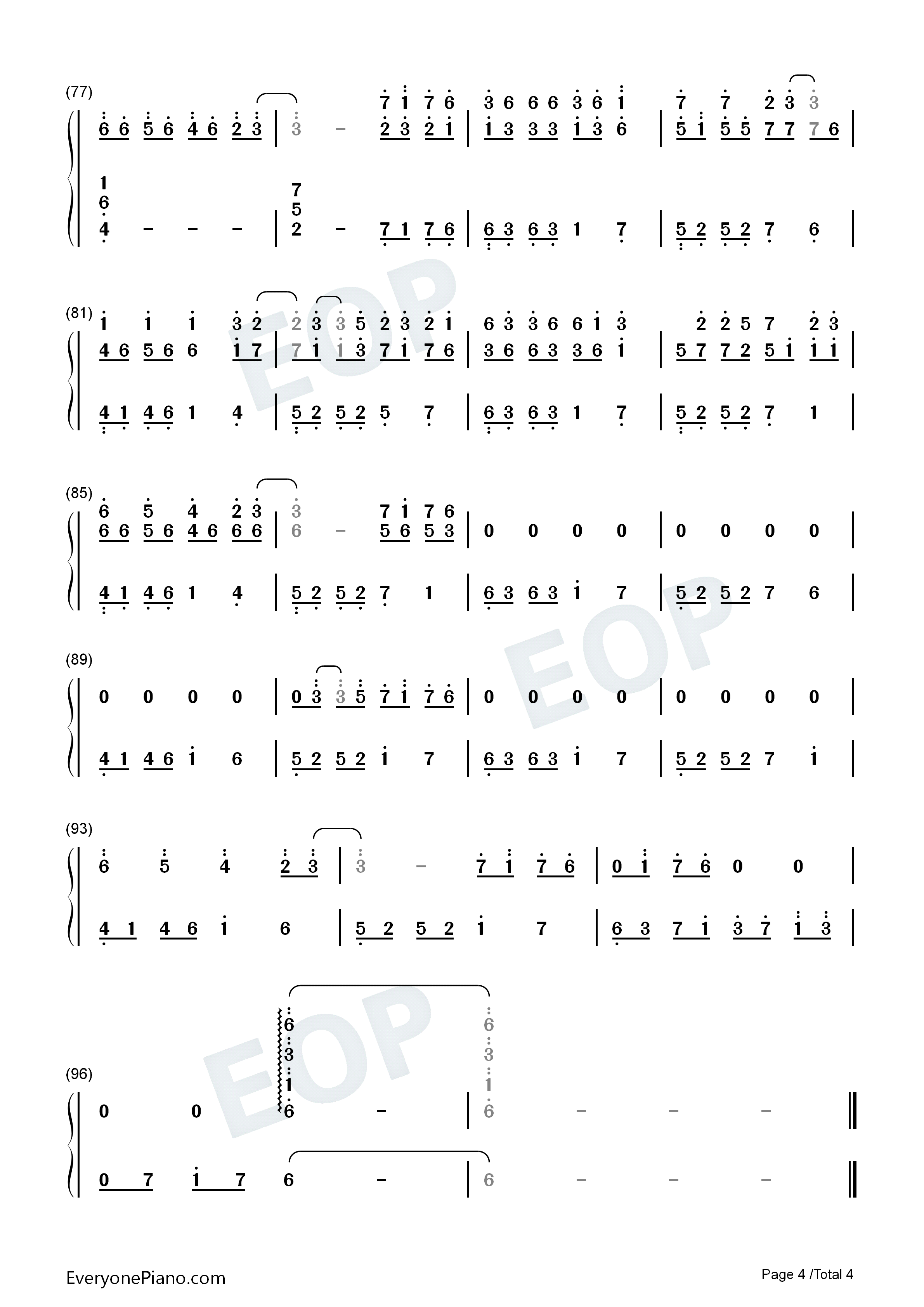 一米阳光钢琴简谱_M小冯达演唱