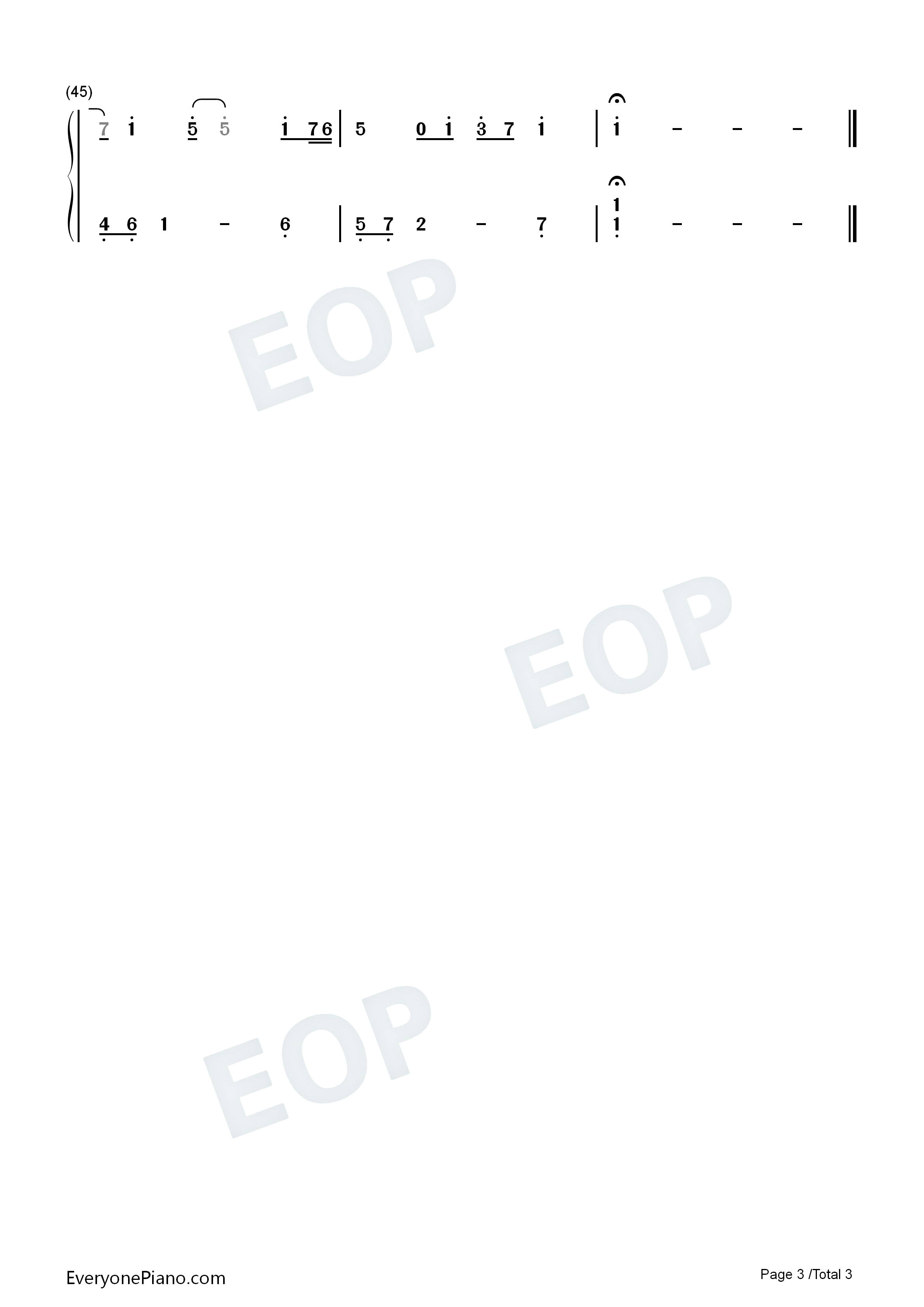 Empty_Space钢琴简谱_James_Arthur演唱