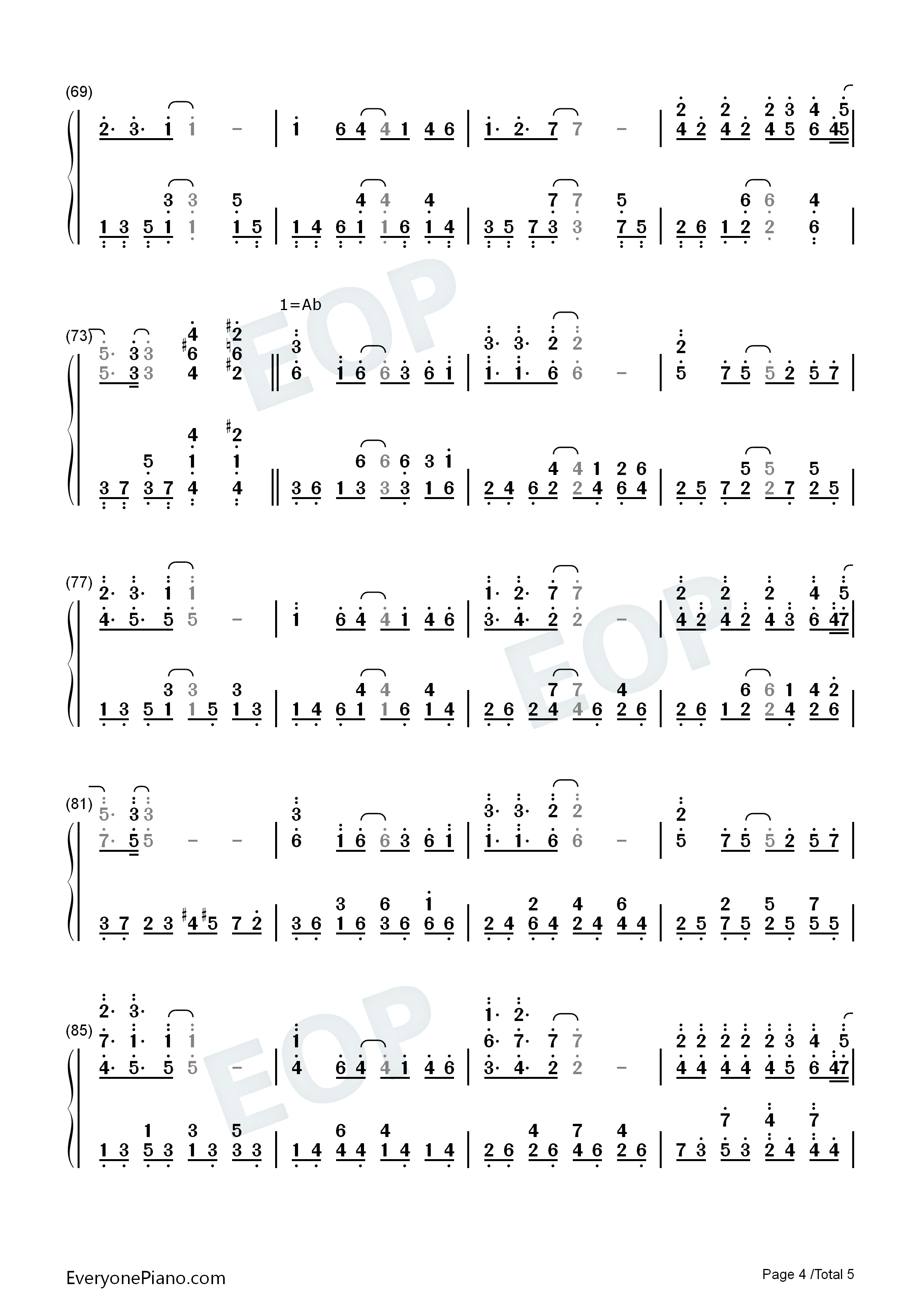 小可爱钢琴简谱_爱朵女孩演唱