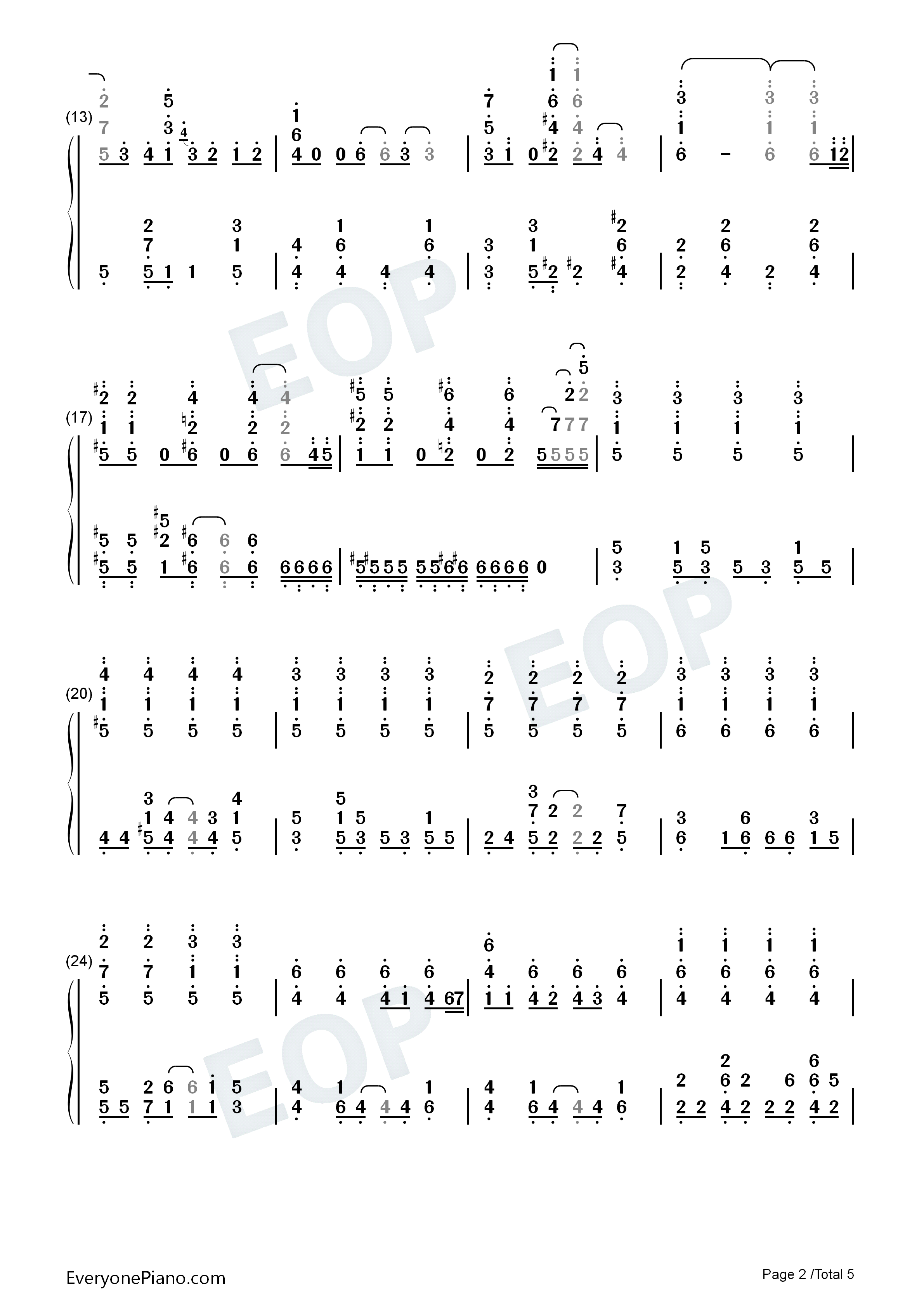 Lets_go_ライフリング４钢琴简谱_Rifling_4演唱