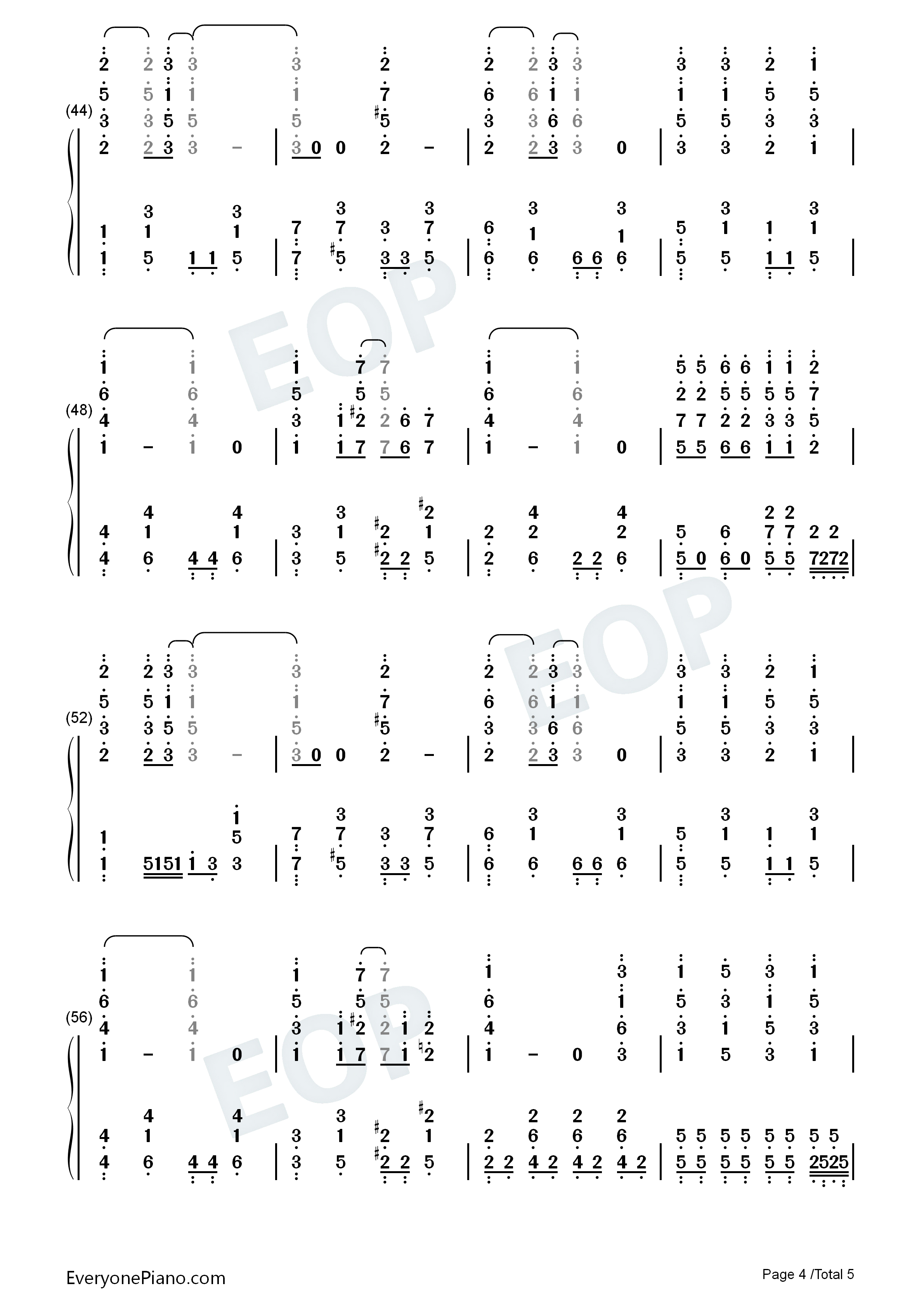 Lets_go_ライフリング４钢琴简谱_Rifling_4演唱