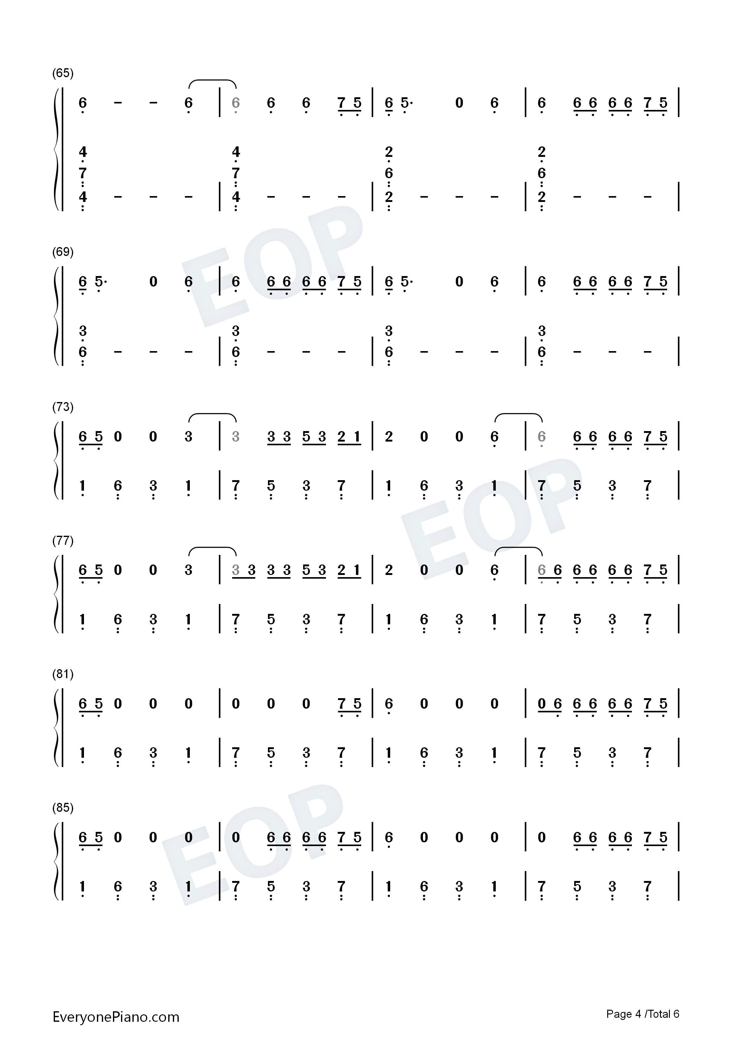 Highest_In_The_Room钢琴简谱_Travis_Scott演唱