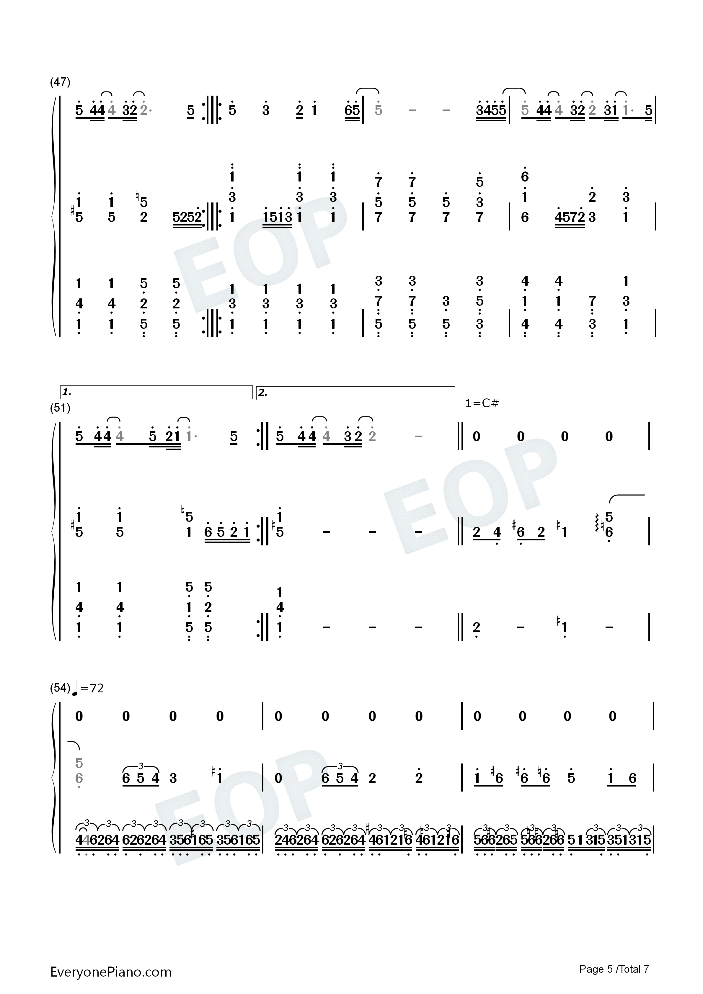 爱我还是他钢琴简谱_陶喆演唱