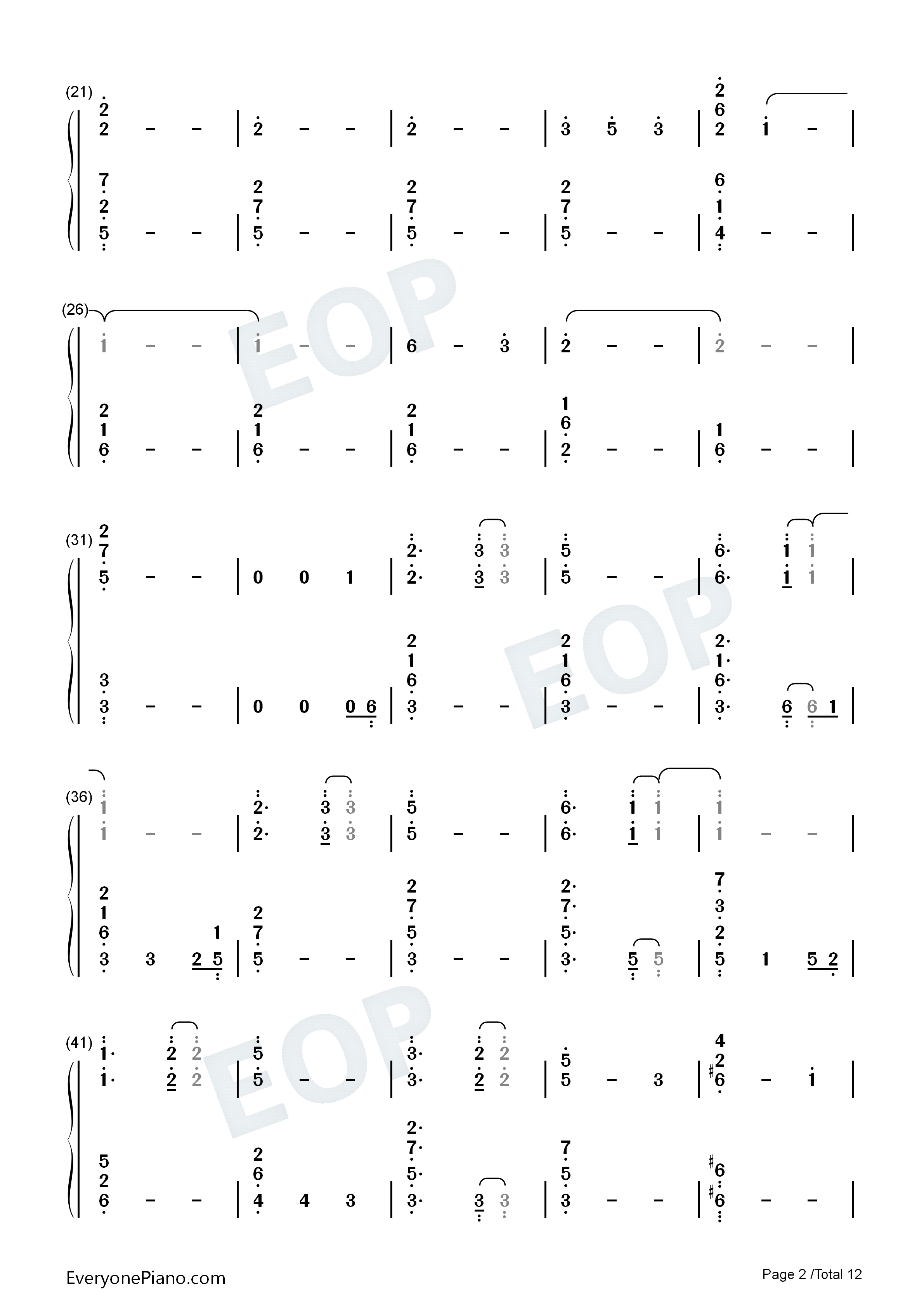 Unlasting钢琴简谱_LiSA演唱
