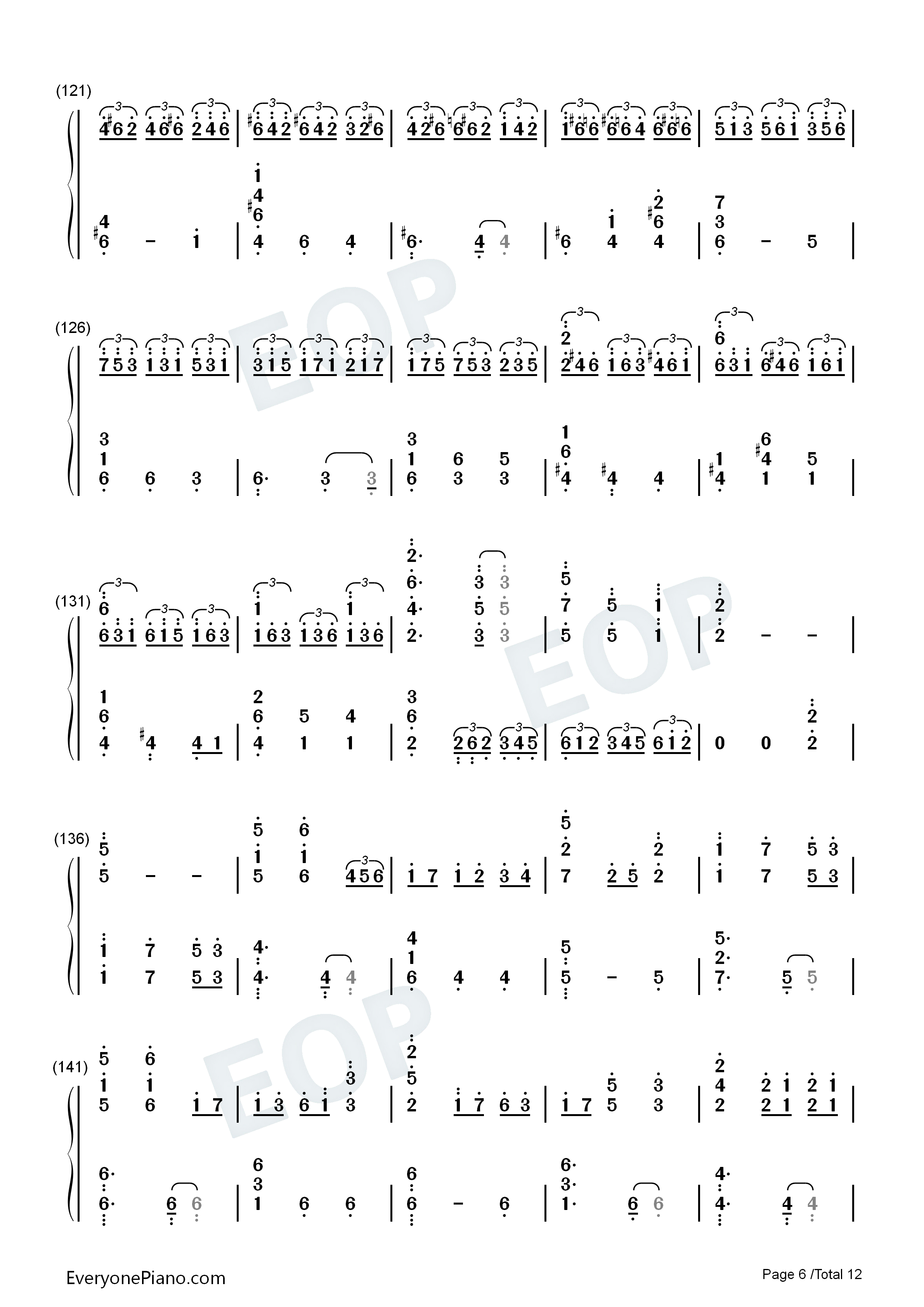 Unlasting钢琴简谱_LiSA演唱