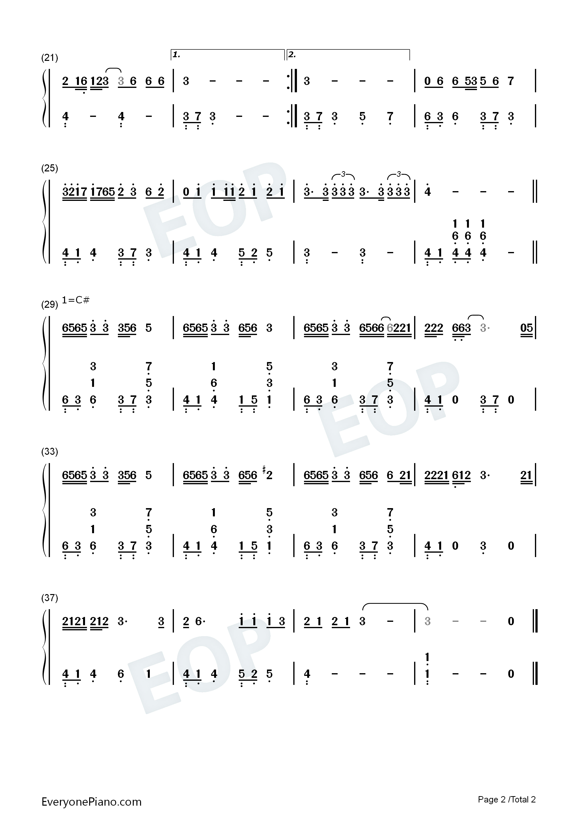 雅俗共赏钢琴简谱_许嵩演唱