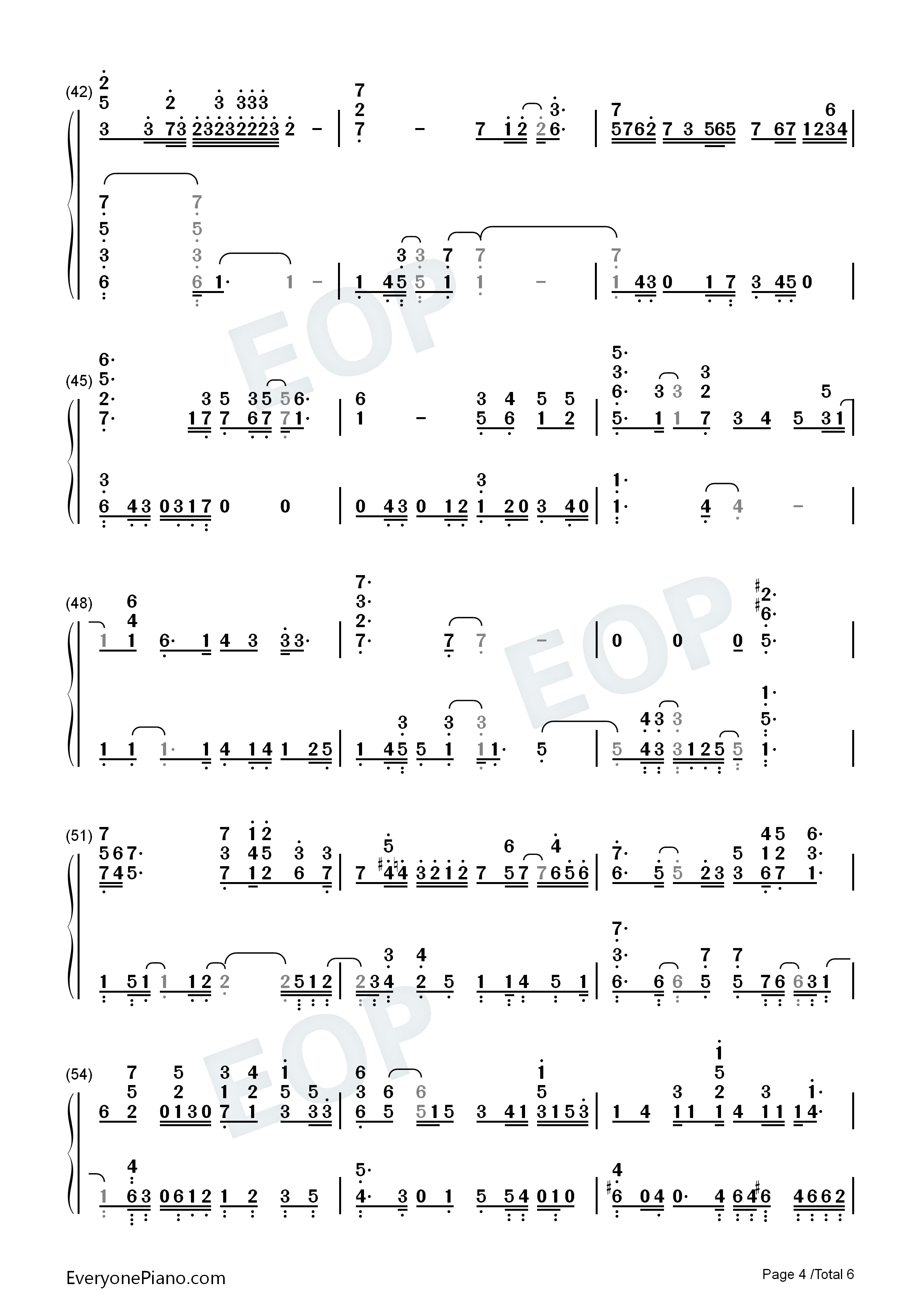 年轮说钢琴简谱_杨丞琳演唱