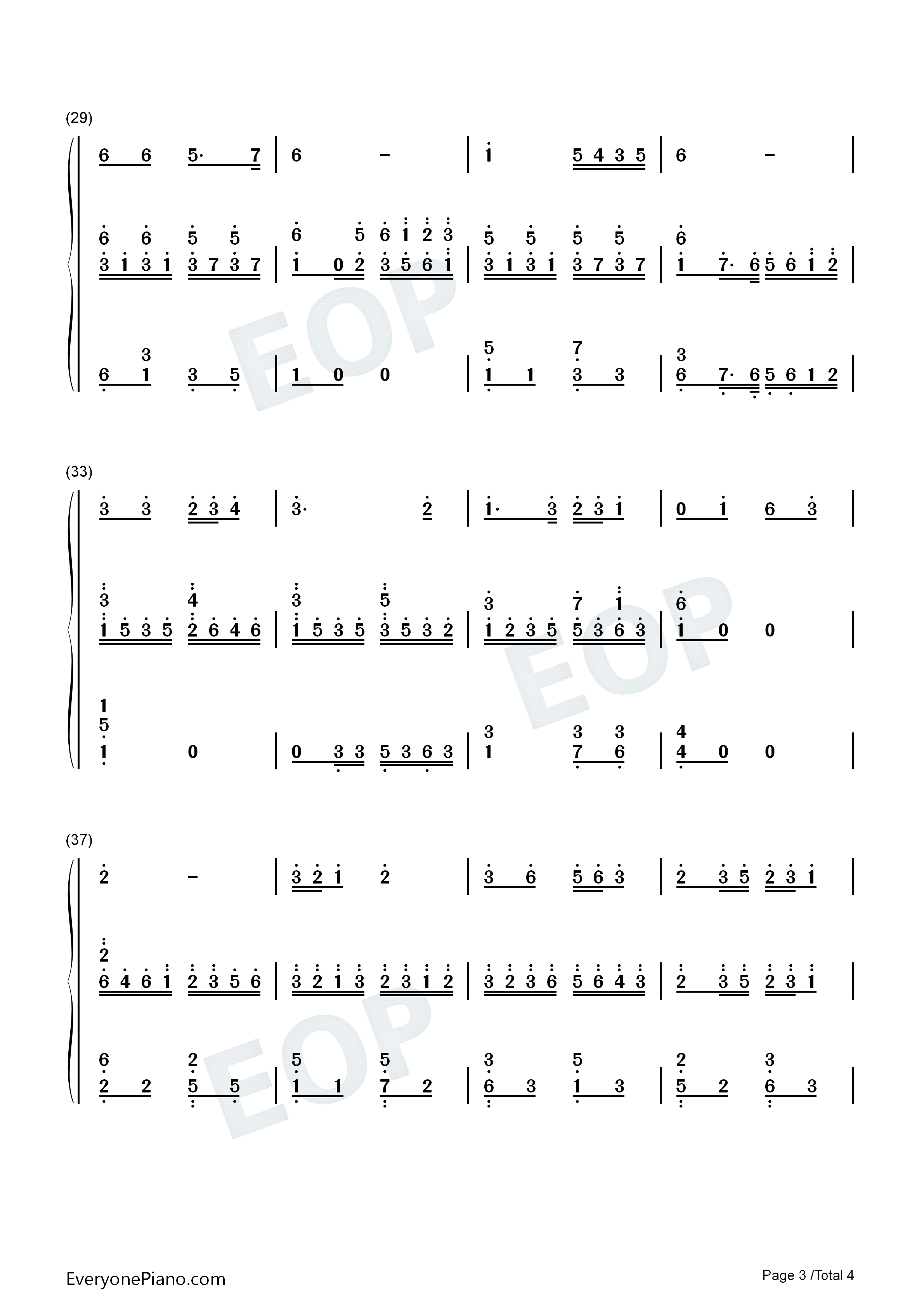 梨花颂钢琴简谱_杨乃林演唱
