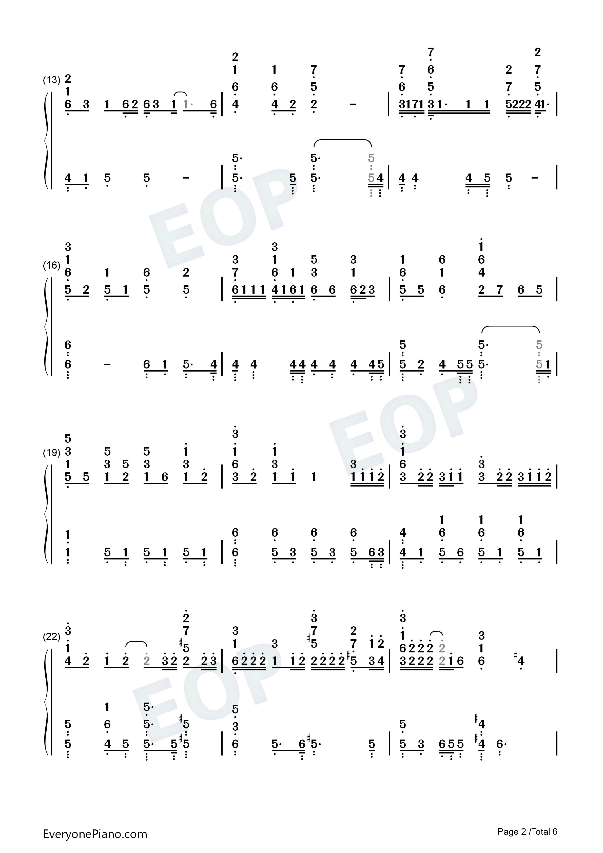 I_LUV_U钢琴简谱_刘宪华演唱