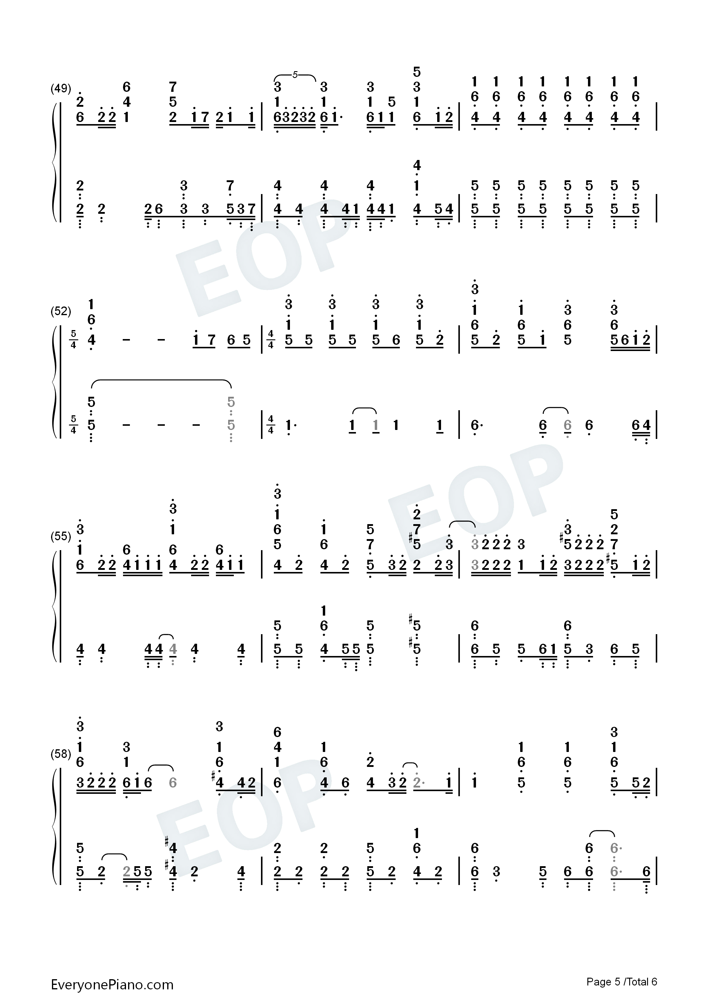 I_LUV_U钢琴简谱_刘宪华演唱