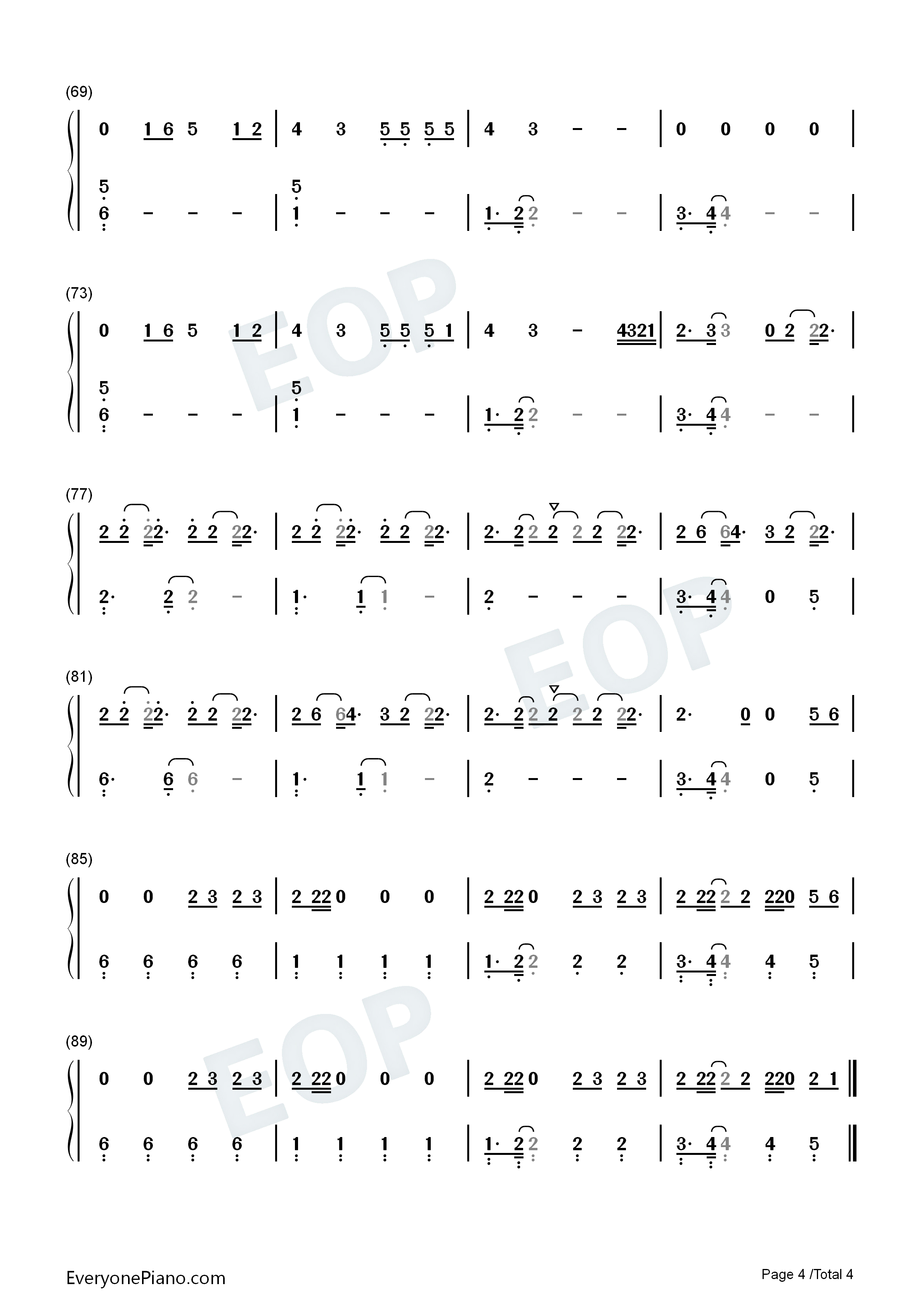 Dont_Start_Now钢琴简谱_Dua_Lipa演唱