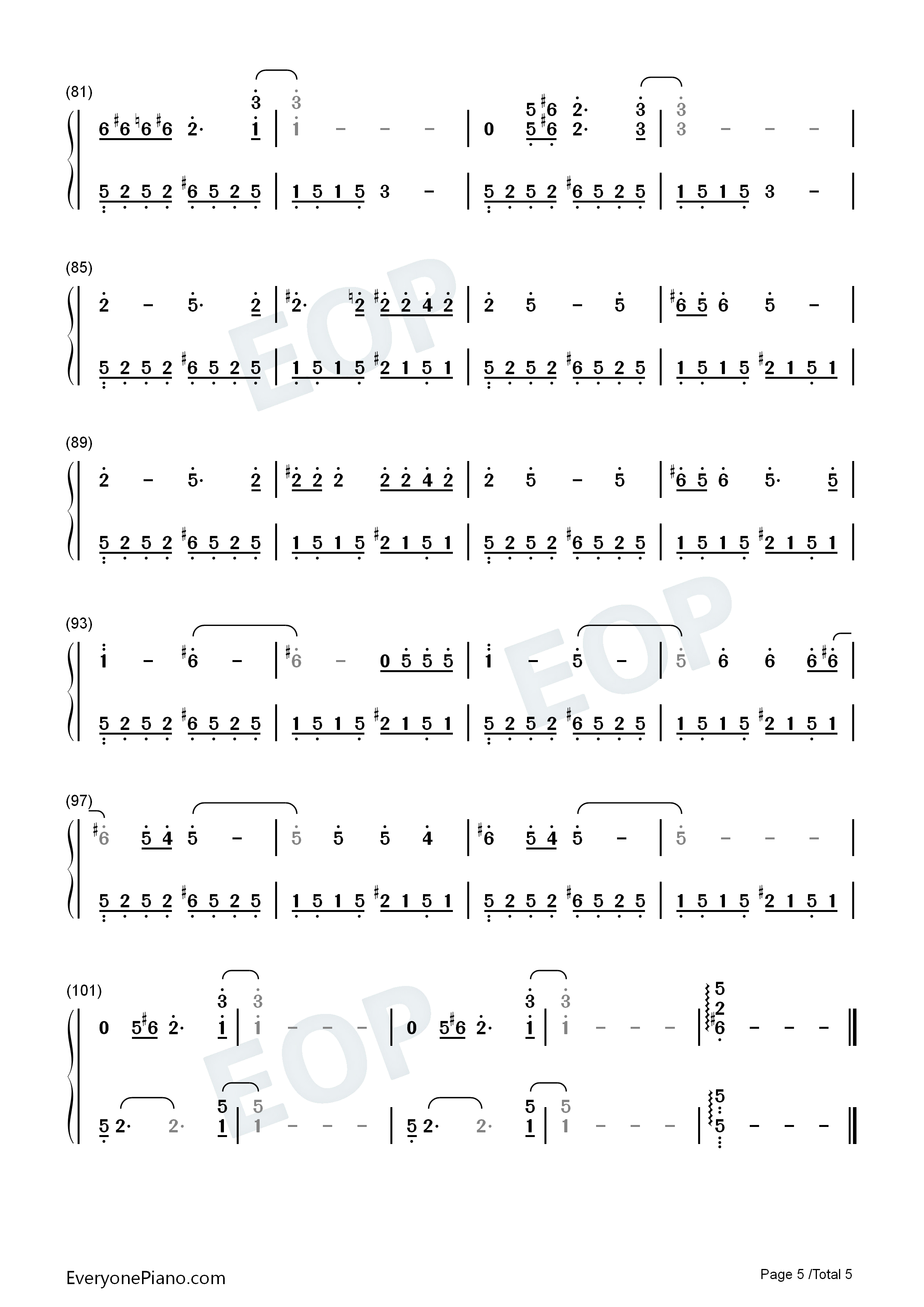 Doin_Time钢琴简谱_Lana_Del_Rey演唱