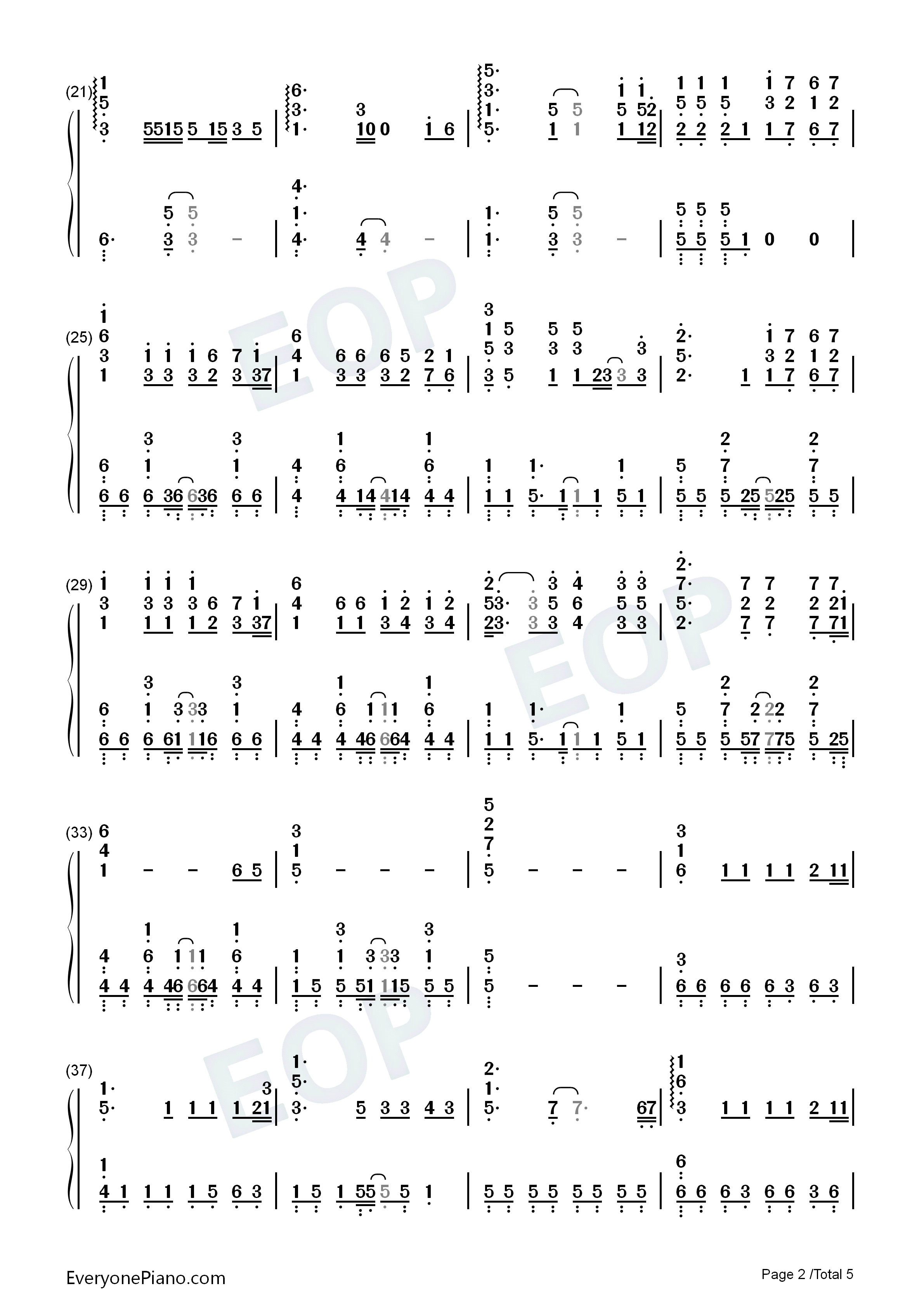 你的答案钢琴简谱_阿冗演唱