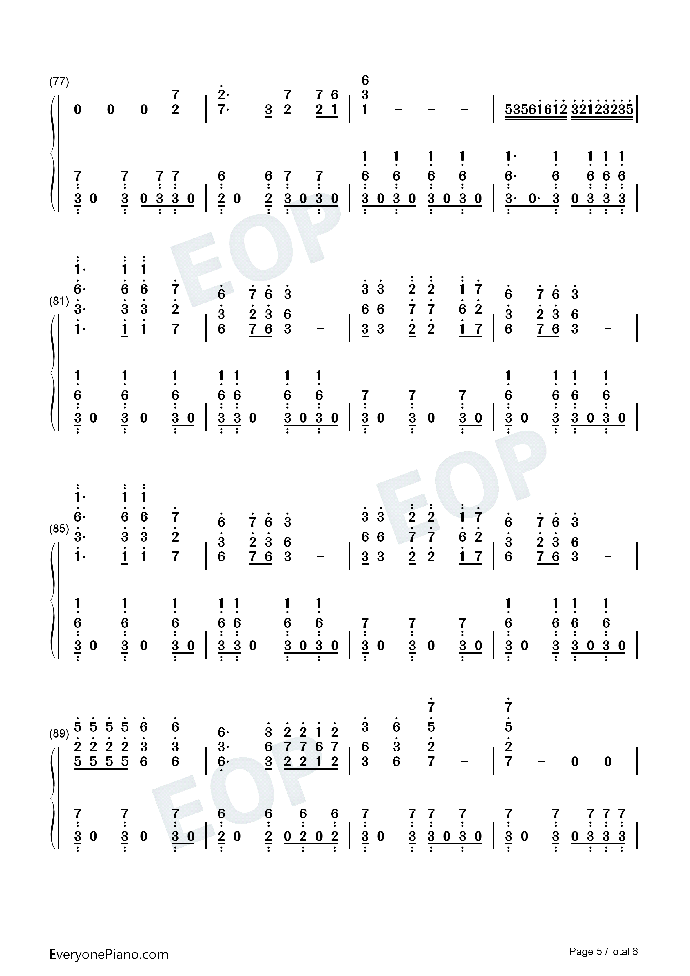 好日子钢琴简谱_宋祖英演唱