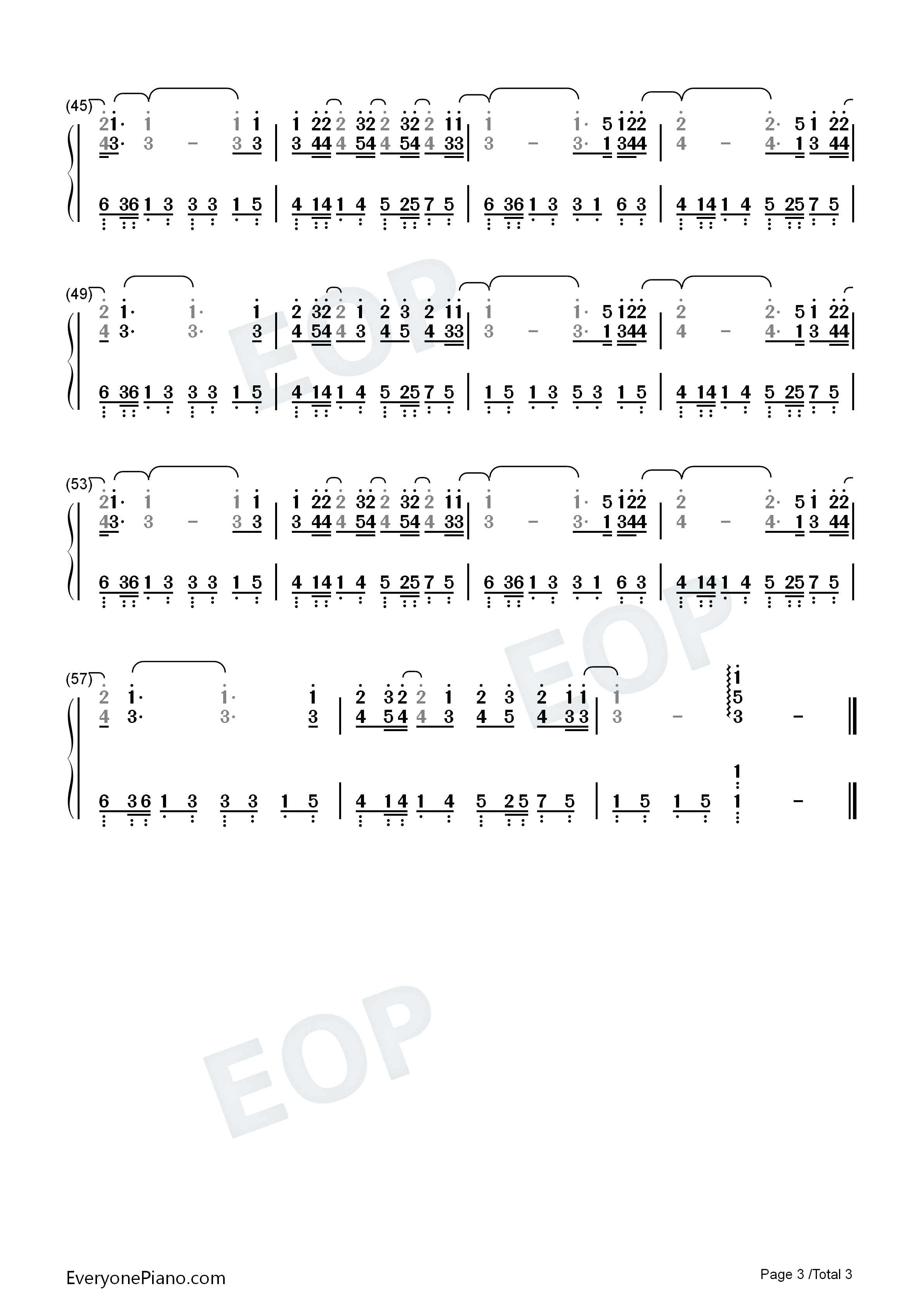 一颗星的夜钢琴简谱_尤长靖演唱