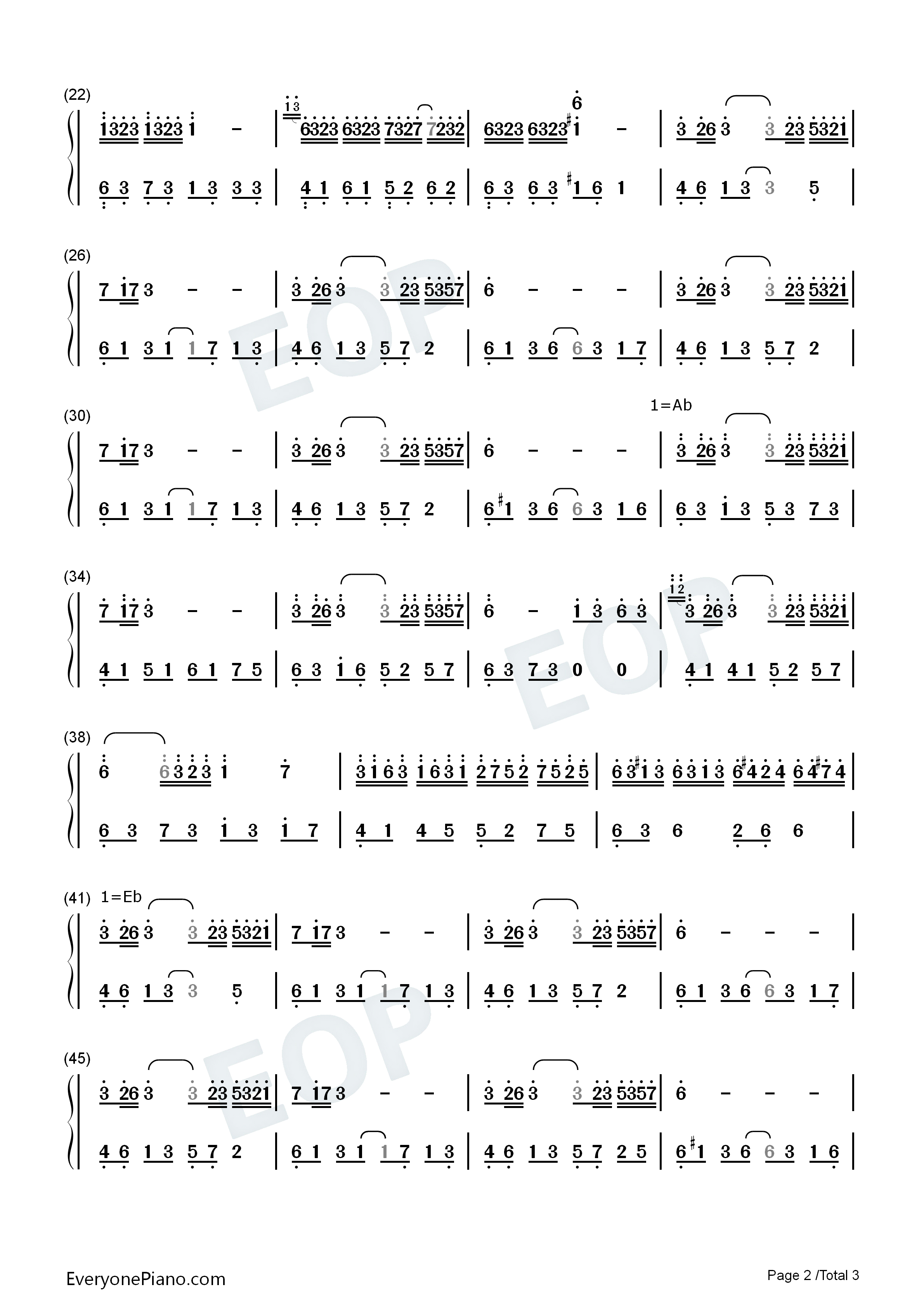 繁华的寂静钢琴简谱_文武贝演唱