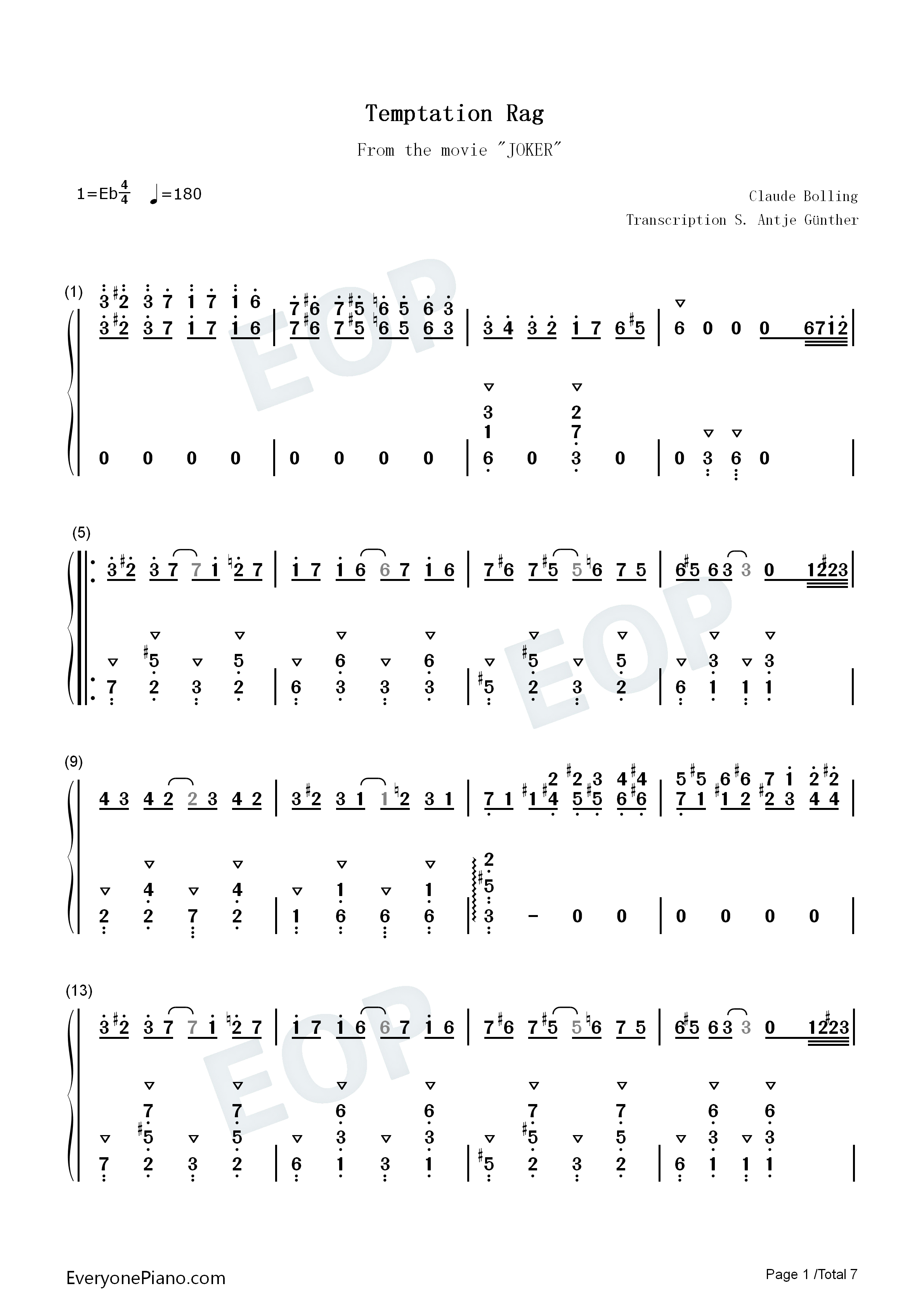 Temptation_Rag钢琴简谱_Hildur_Guðnadóttir演唱