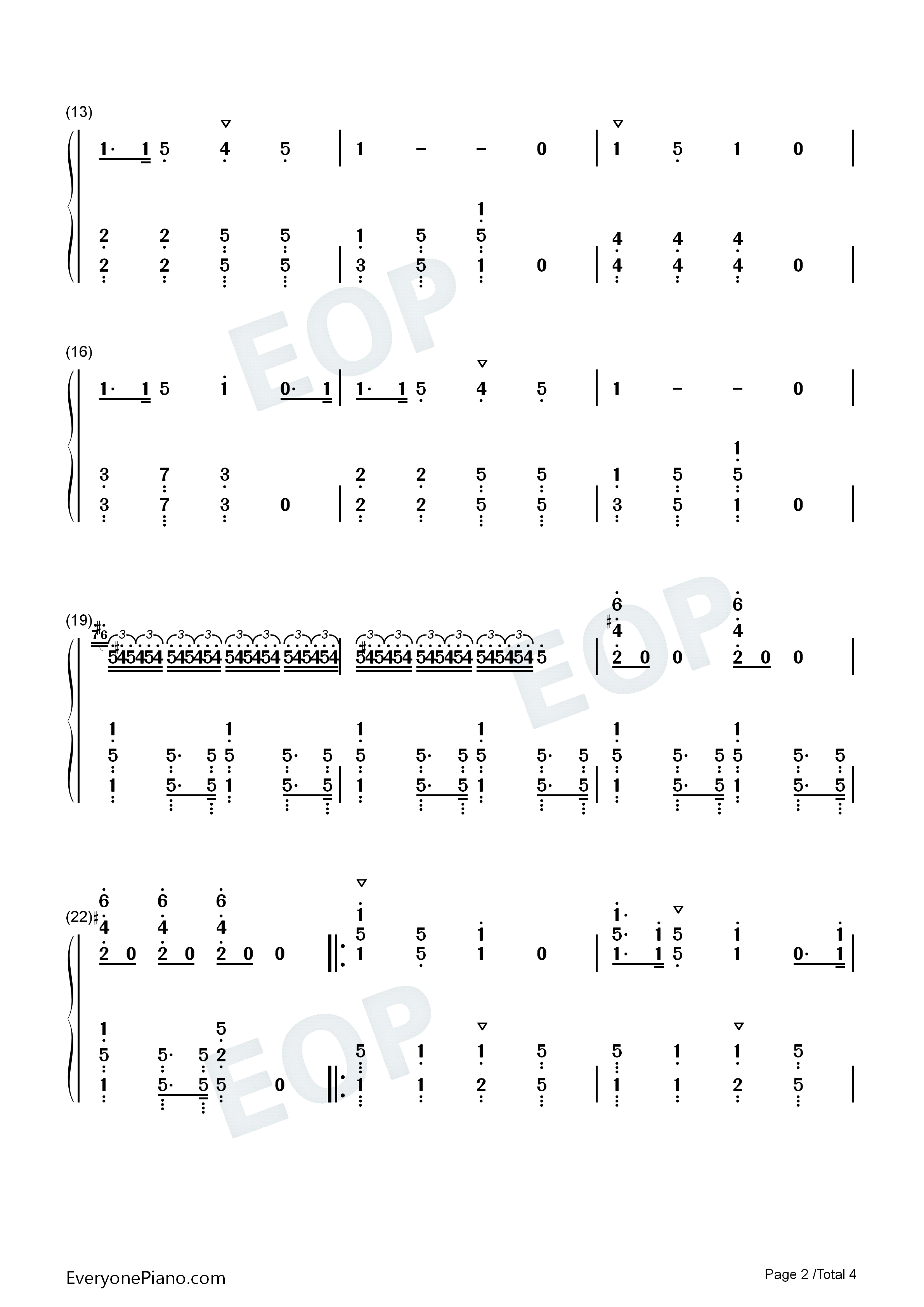 爆笑ぼっち塾校歌钢琴简谱_森下千咲_田中美海_鬼头明里_黑濑优子演唱