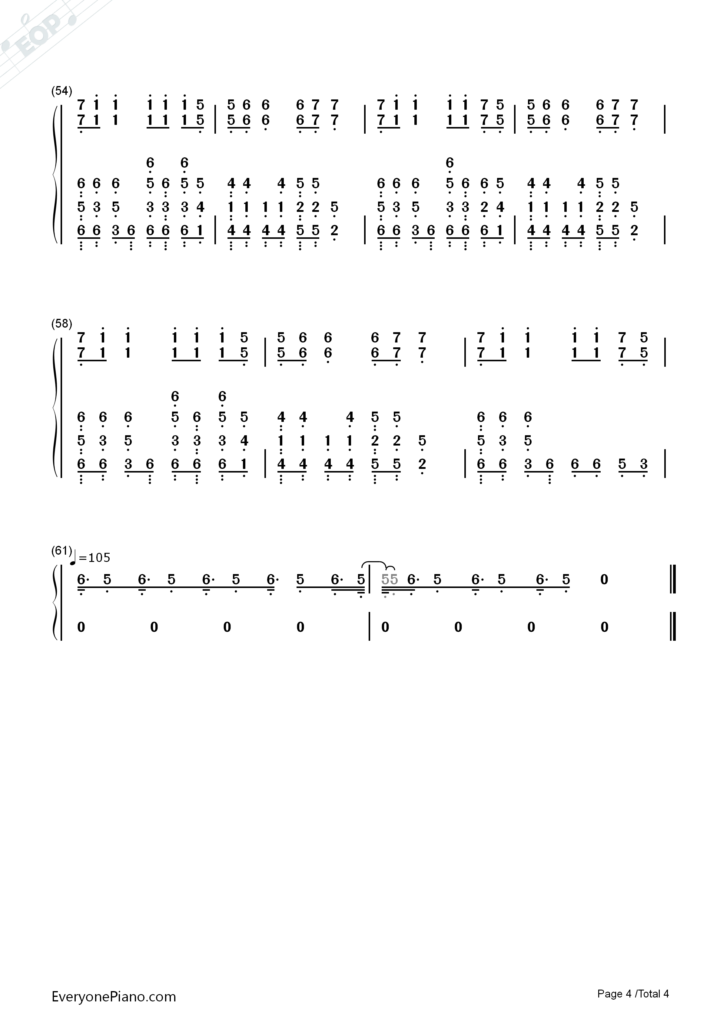 PDD洪荒之力钢琴简谱_Hoaprox演唱