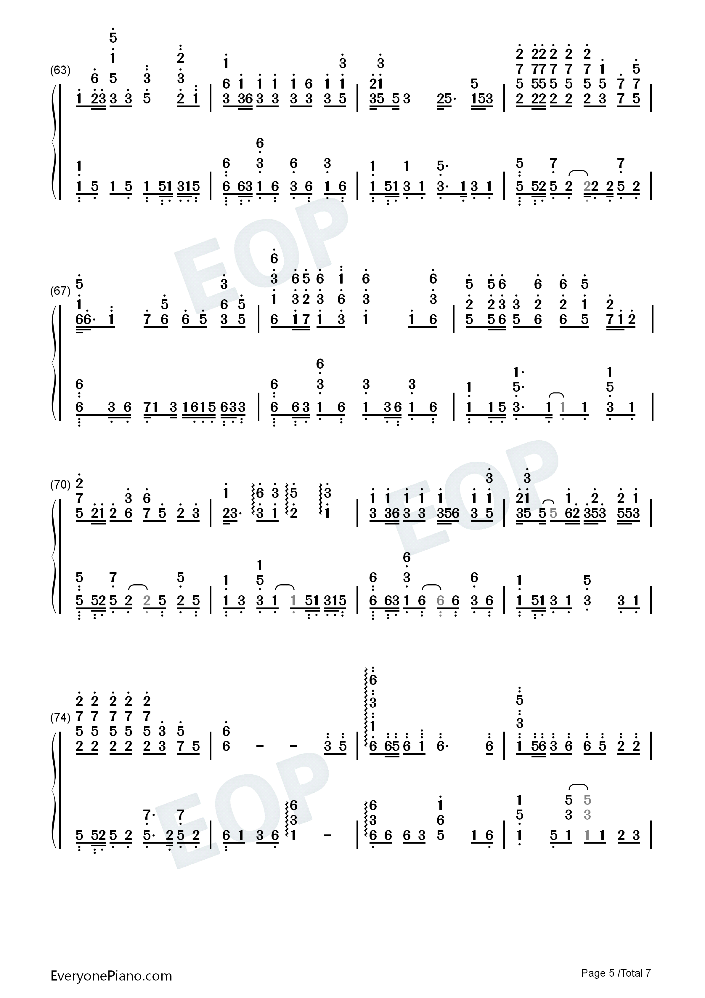 一生与你擦肩而过钢琴简谱_阿悠悠演唱