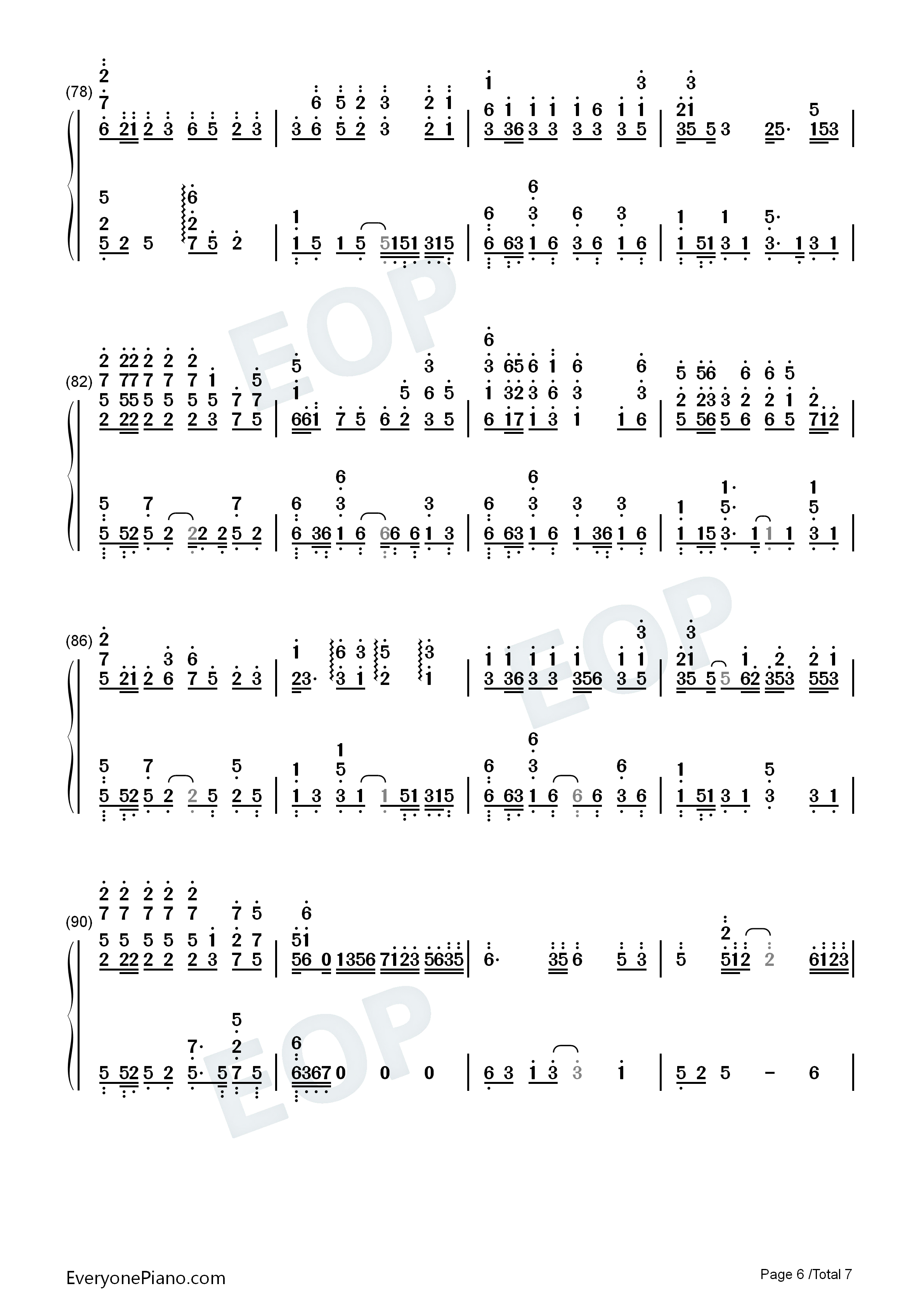 一生与你擦肩而过钢琴简谱_阿悠悠演唱