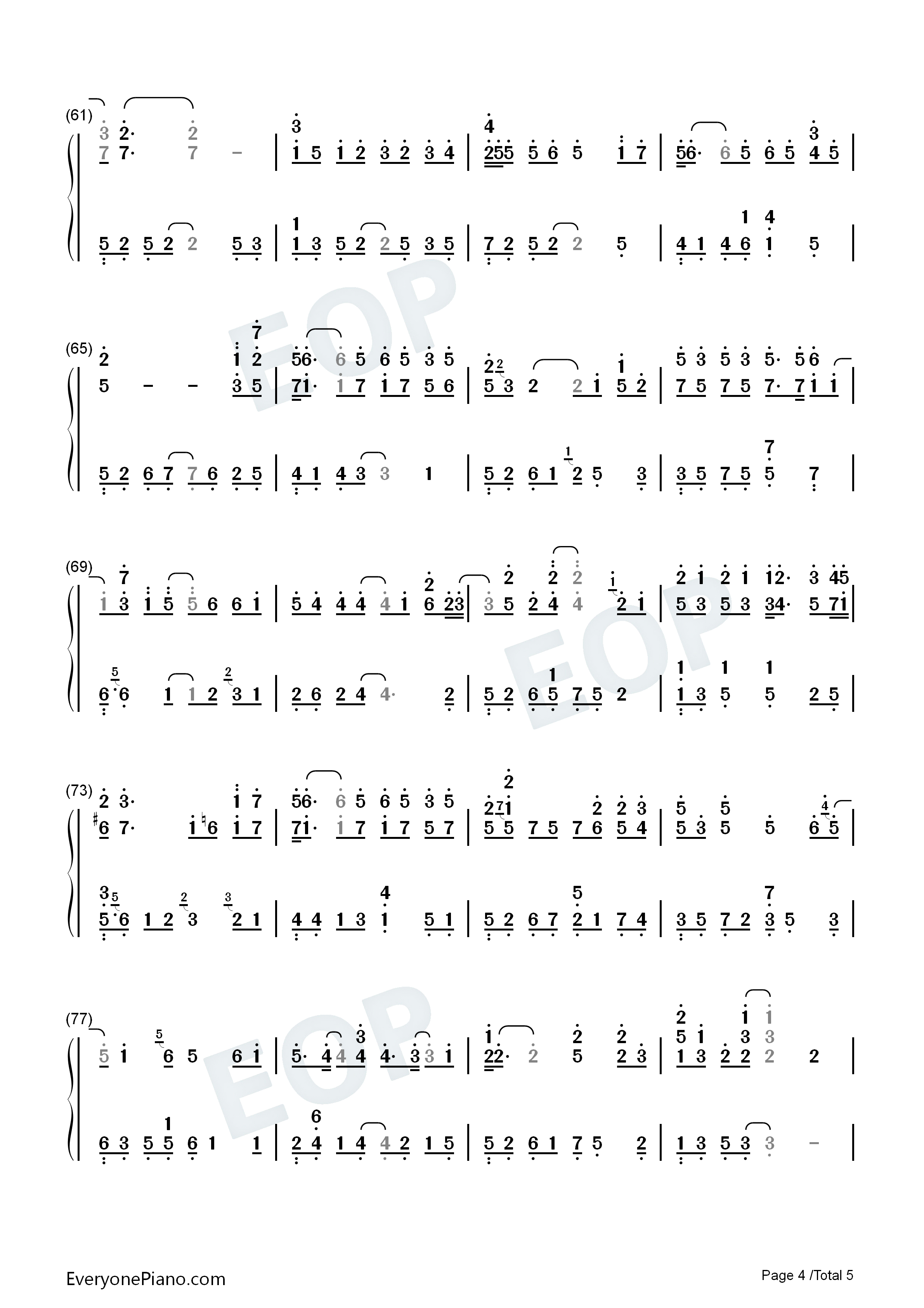 这一生关于你的风景钢琴简谱_枯木逢春演唱