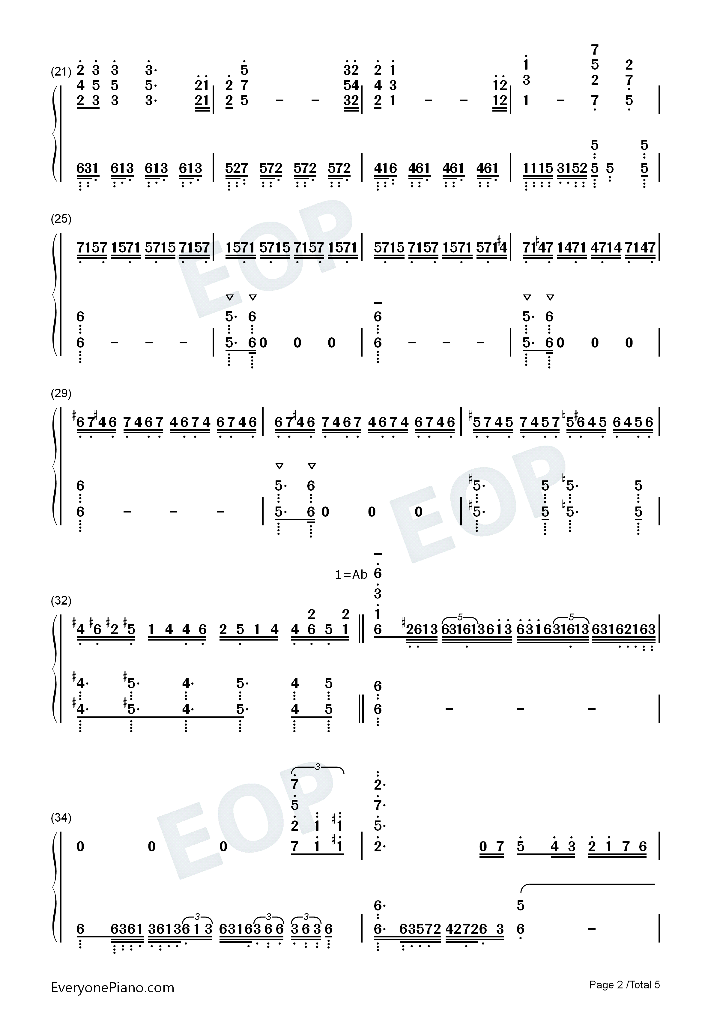 Hanezeve_Caradhina钢琴简谱_Kevin_Penkin演唱