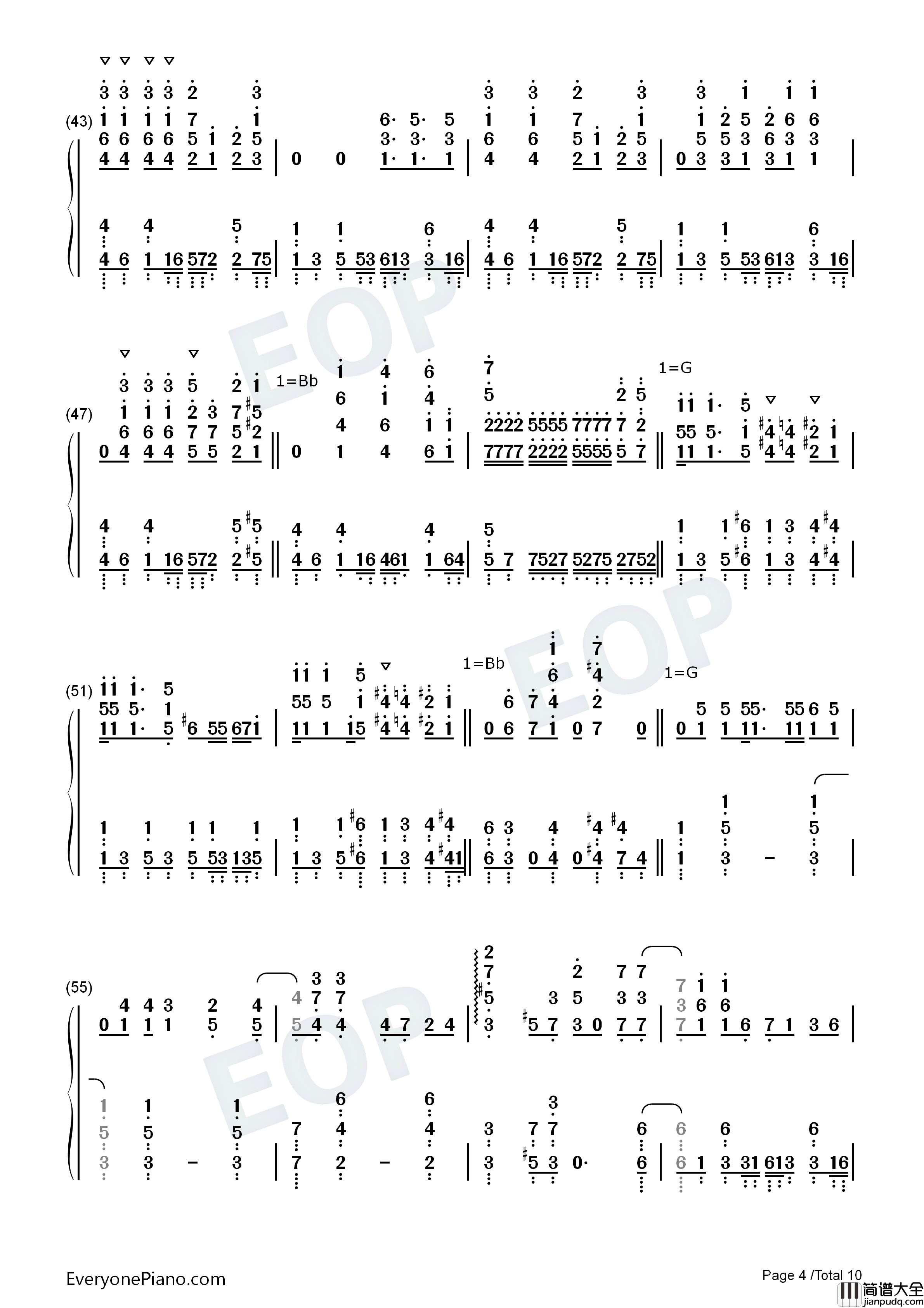 スマイルスキル=スキスキル钢琴简谱_麦露_烈娜_梅维丝_珀琳演唱