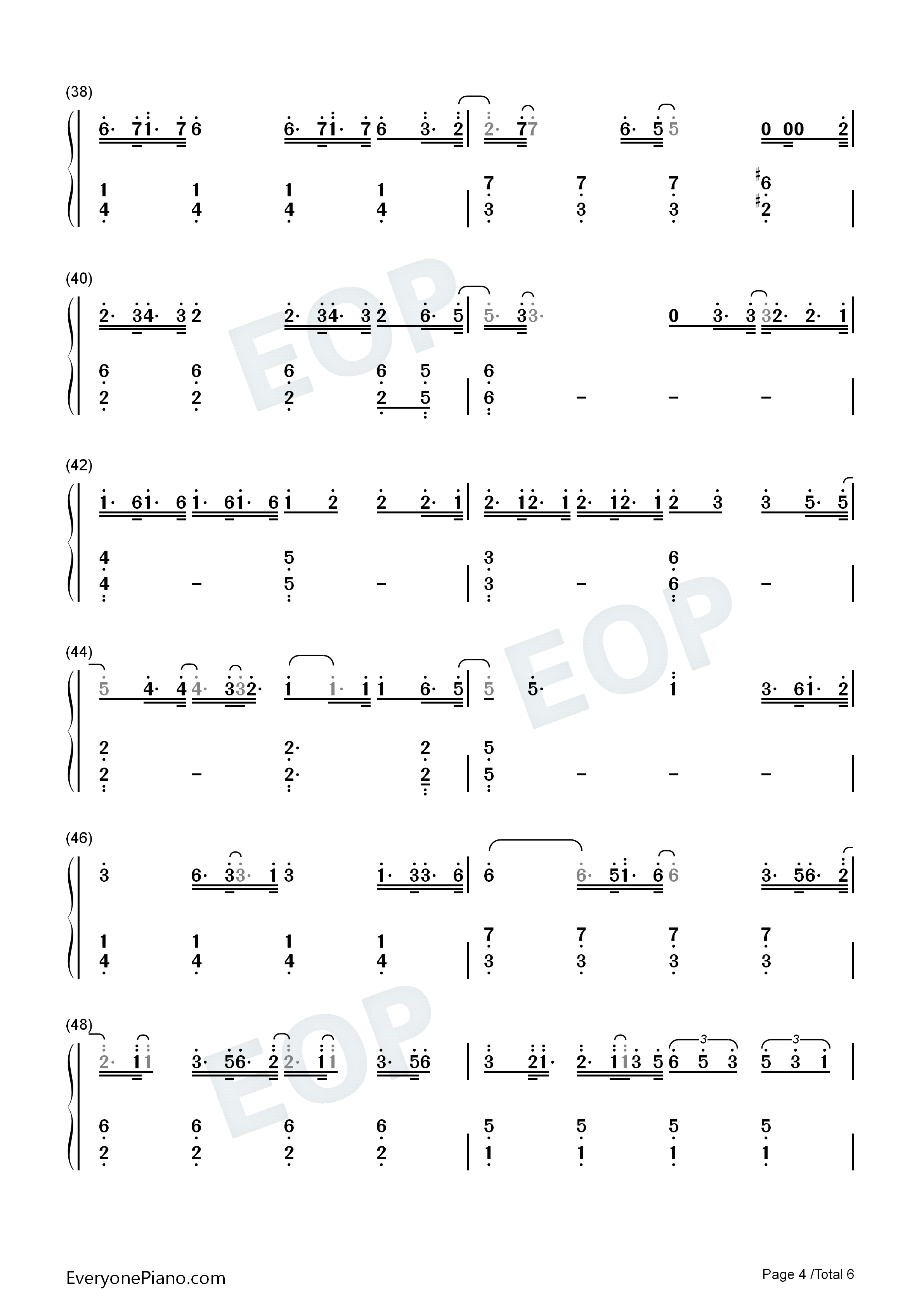 复杂钢琴简谱_张大仙演唱