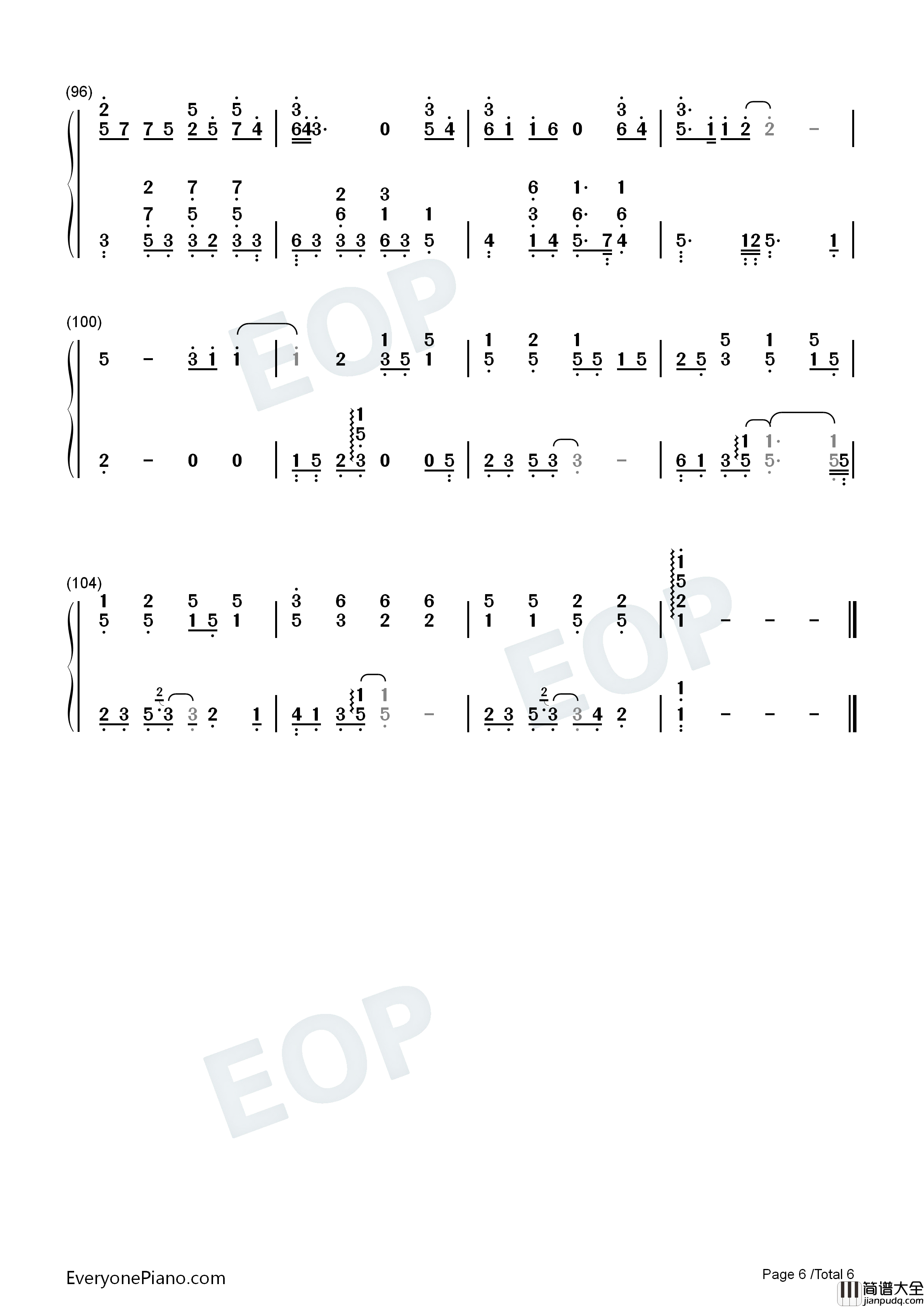 慢冷钢琴简谱_梁静茹演唱