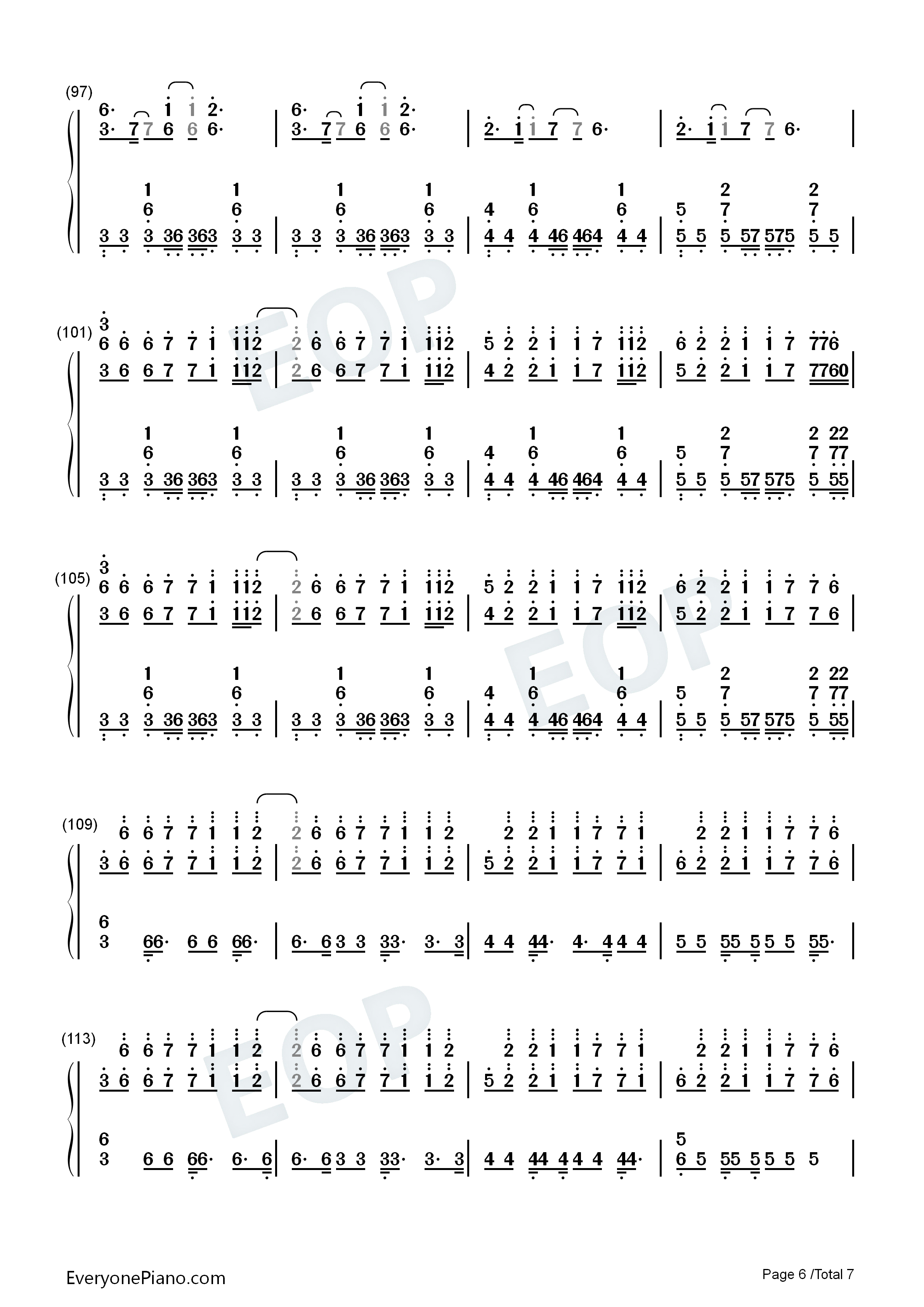 Time_Back钢琴简谱_Bad_Style演唱