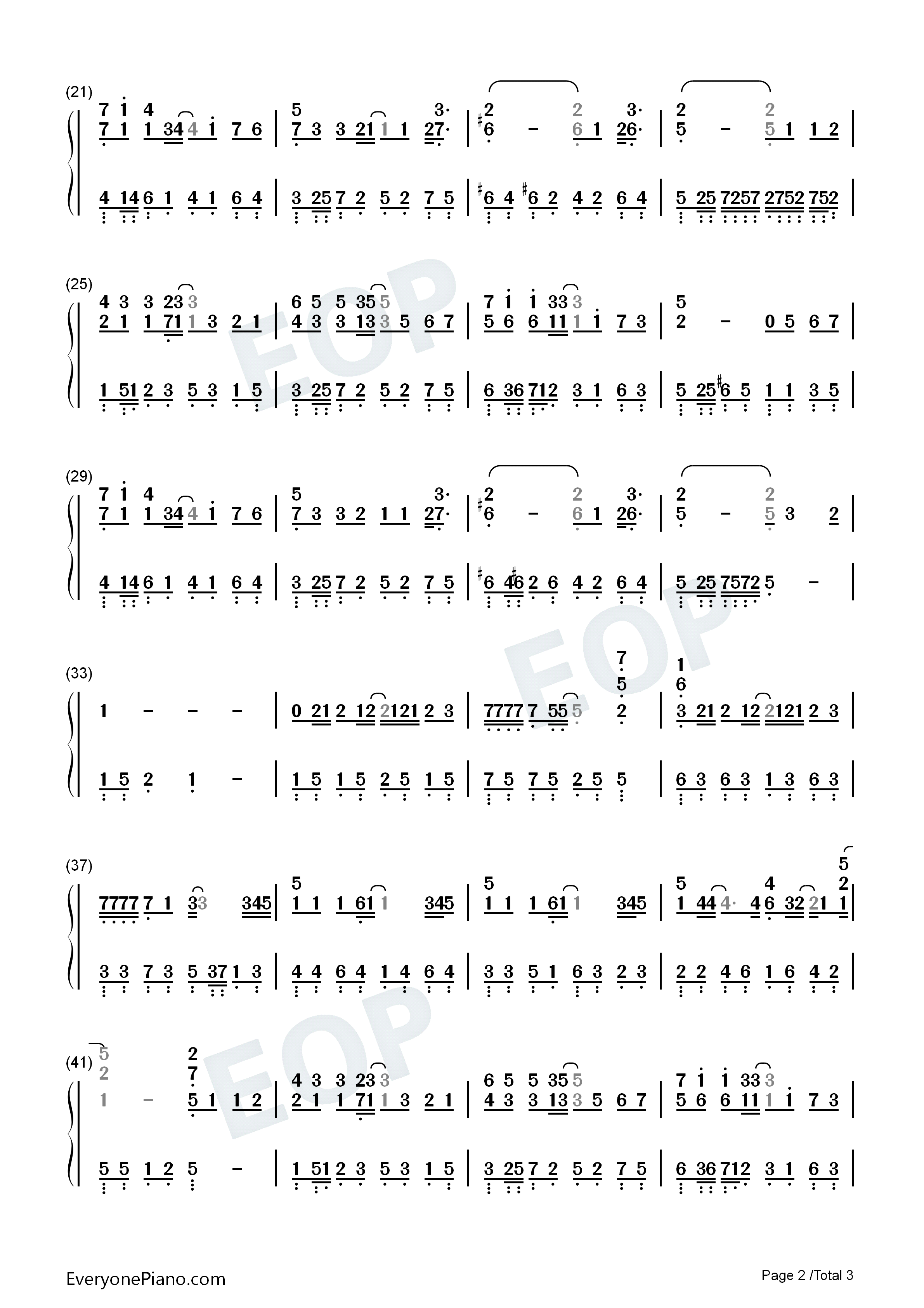 不在钢琴简谱_韩安旭演唱