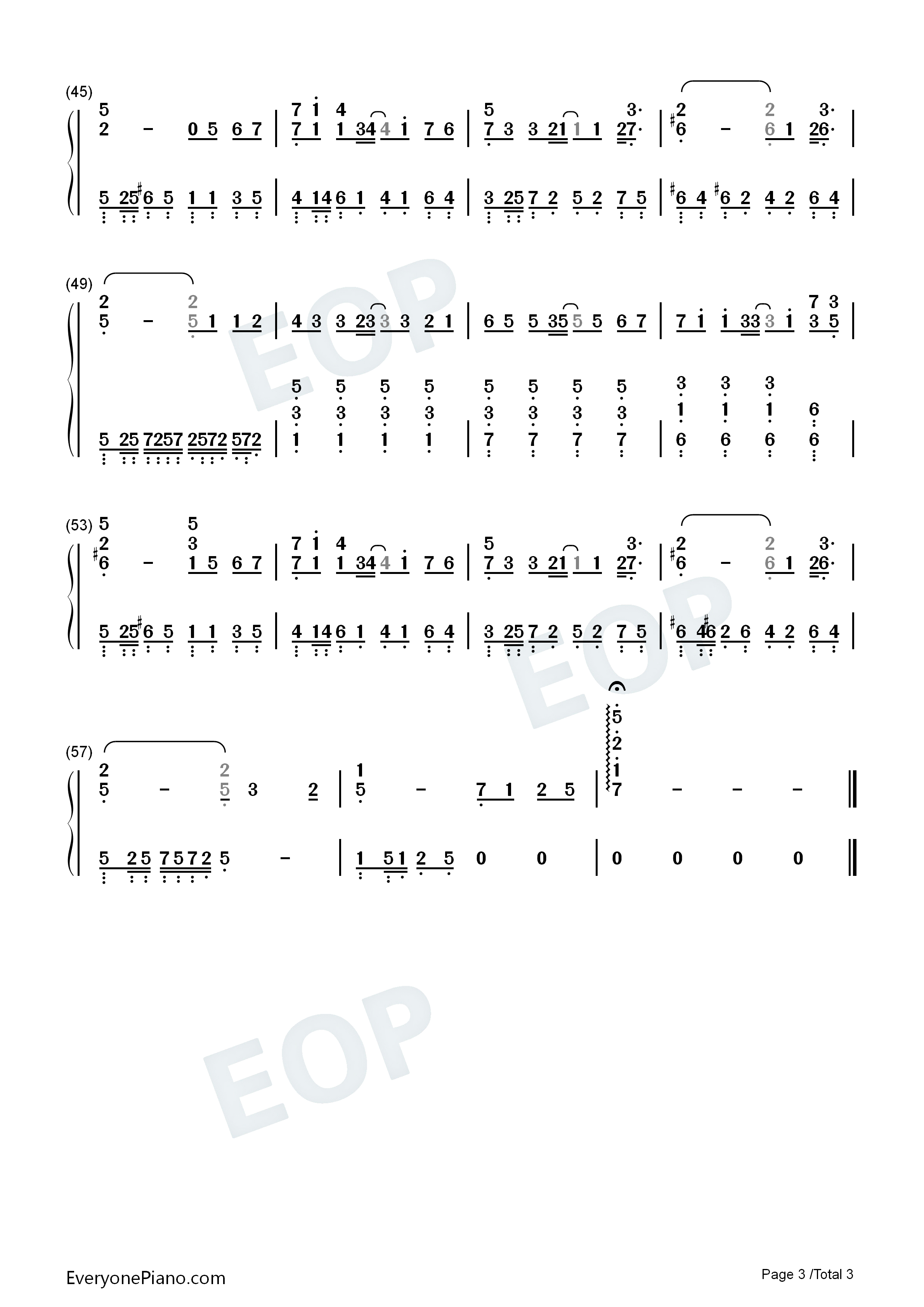 不在钢琴简谱_韩安旭演唱